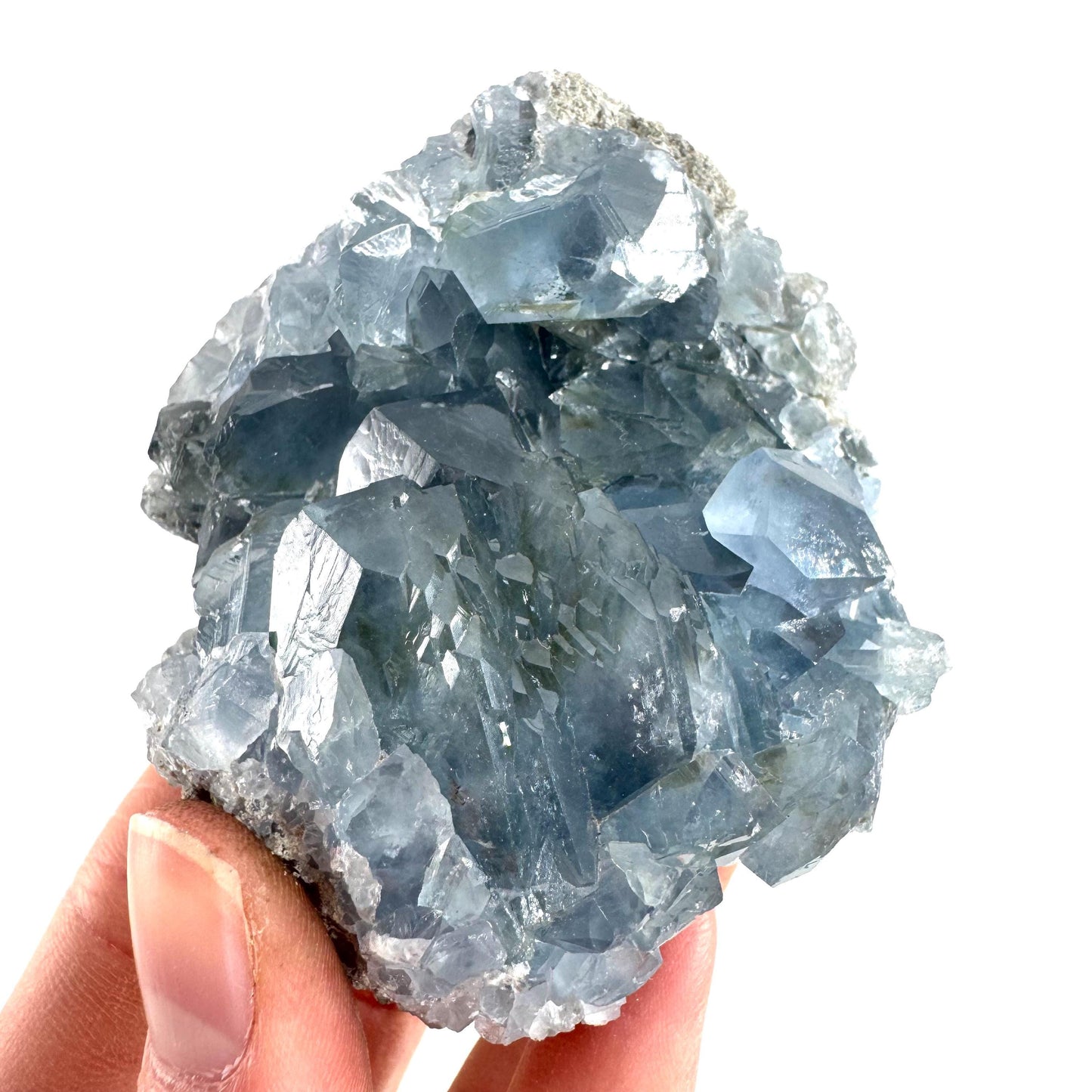 Celestite | natural blue crystal, mineral specimen from Madagascar