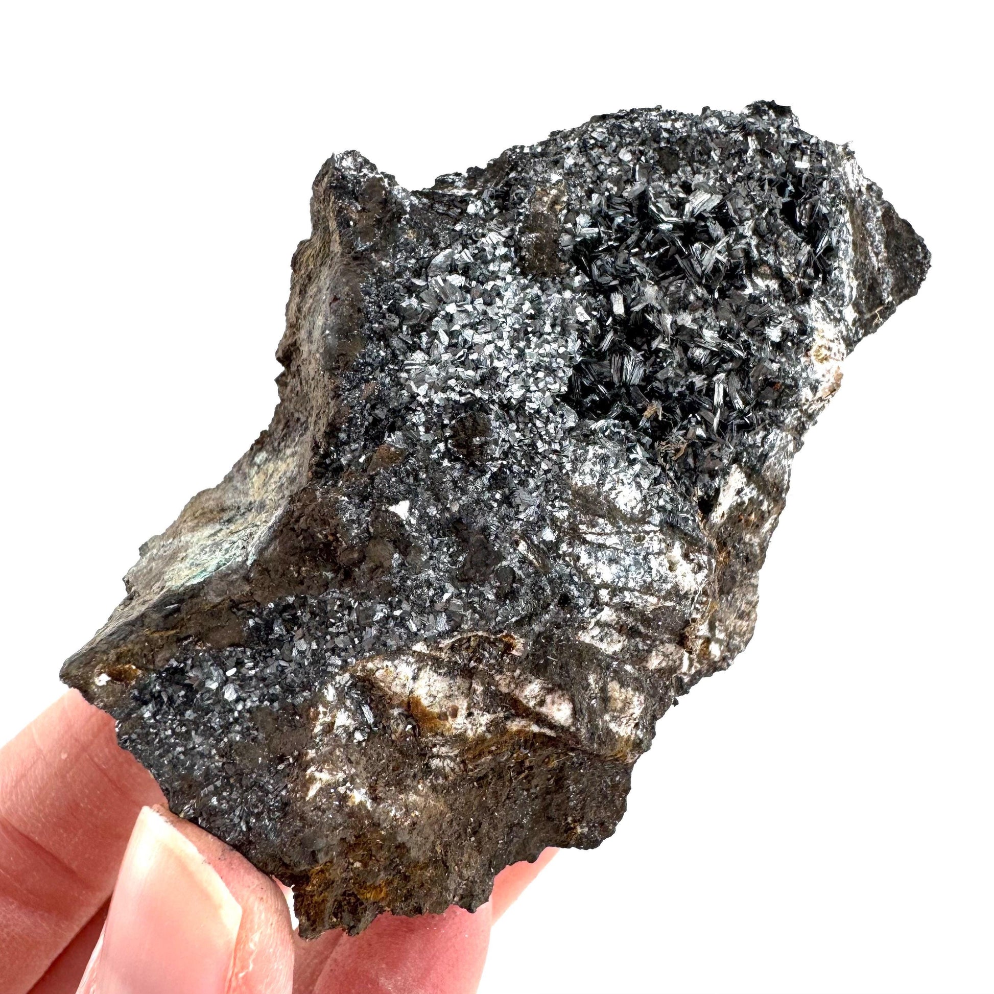 Pyrolusite | Metallic Crystal, Mineral Specimen from Tasmania, Australia