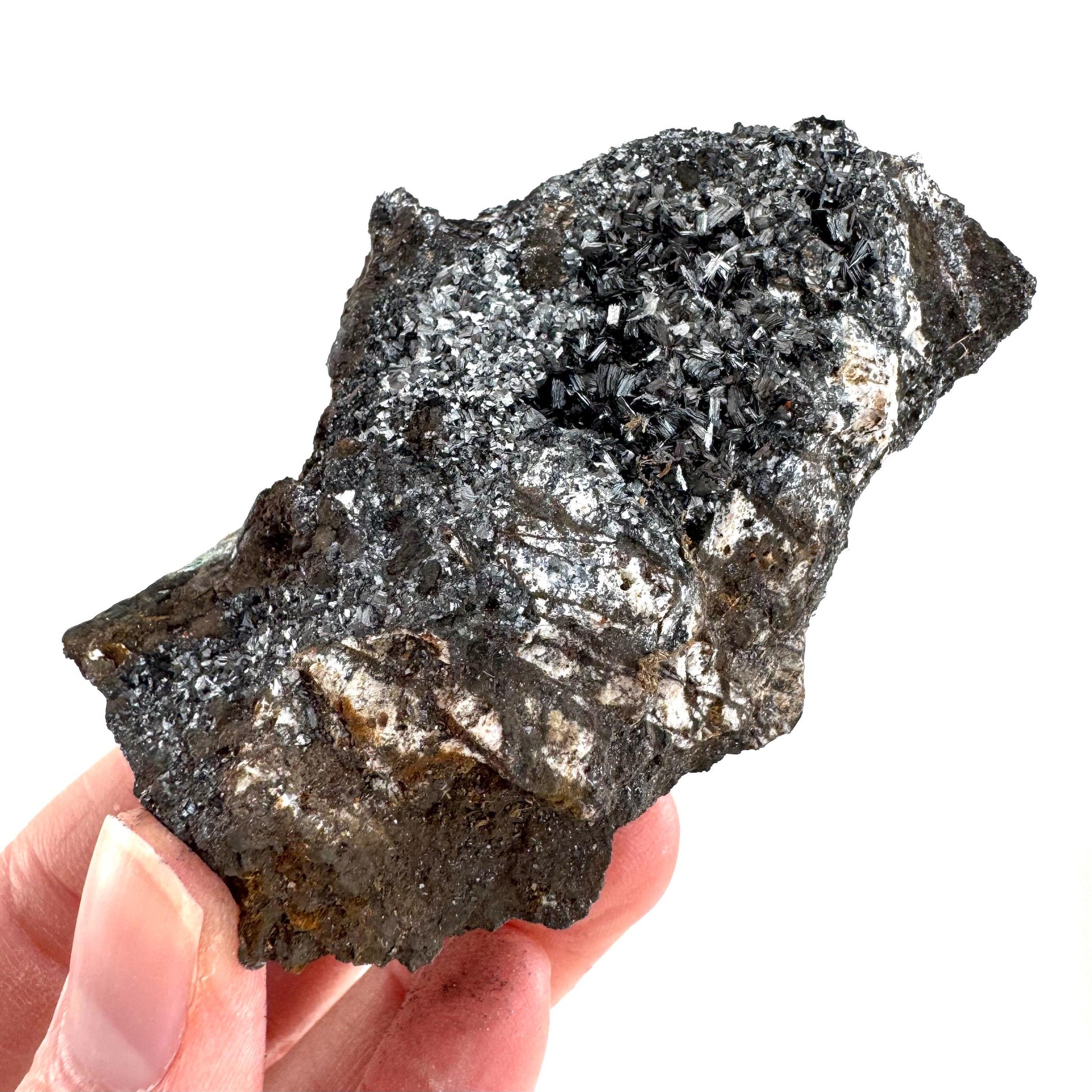 Pyrolusite | Metallic Crystal, Mineral Specimen from Tasmania, Australia