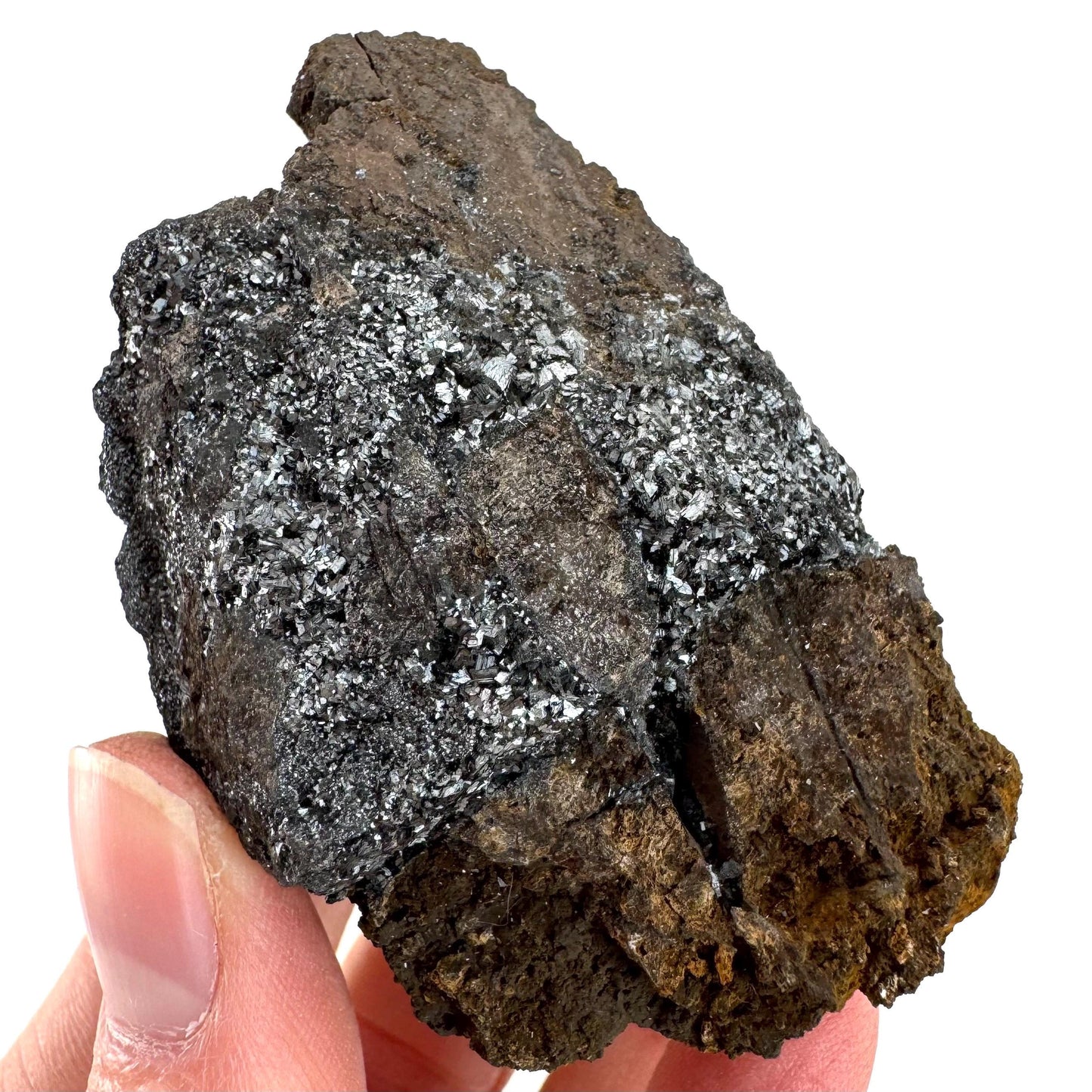Pyrolusite | Metallic Crystal, Mineral Specimen from Tasmania, Australia