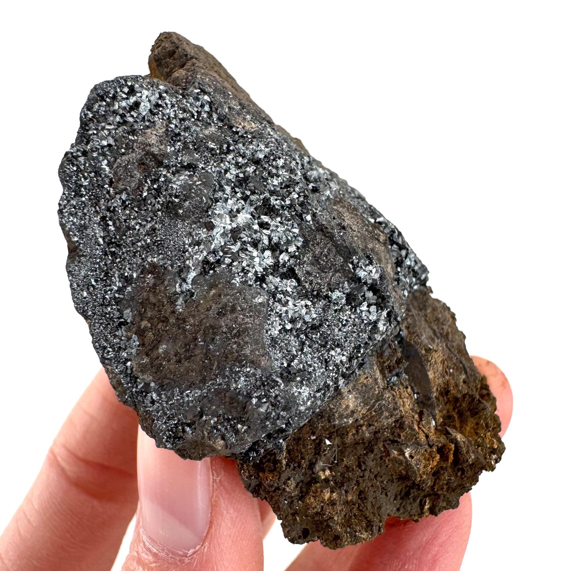 Pyrolusite | Metallic Crystal, Mineral Specimen from Tasmania, Australia