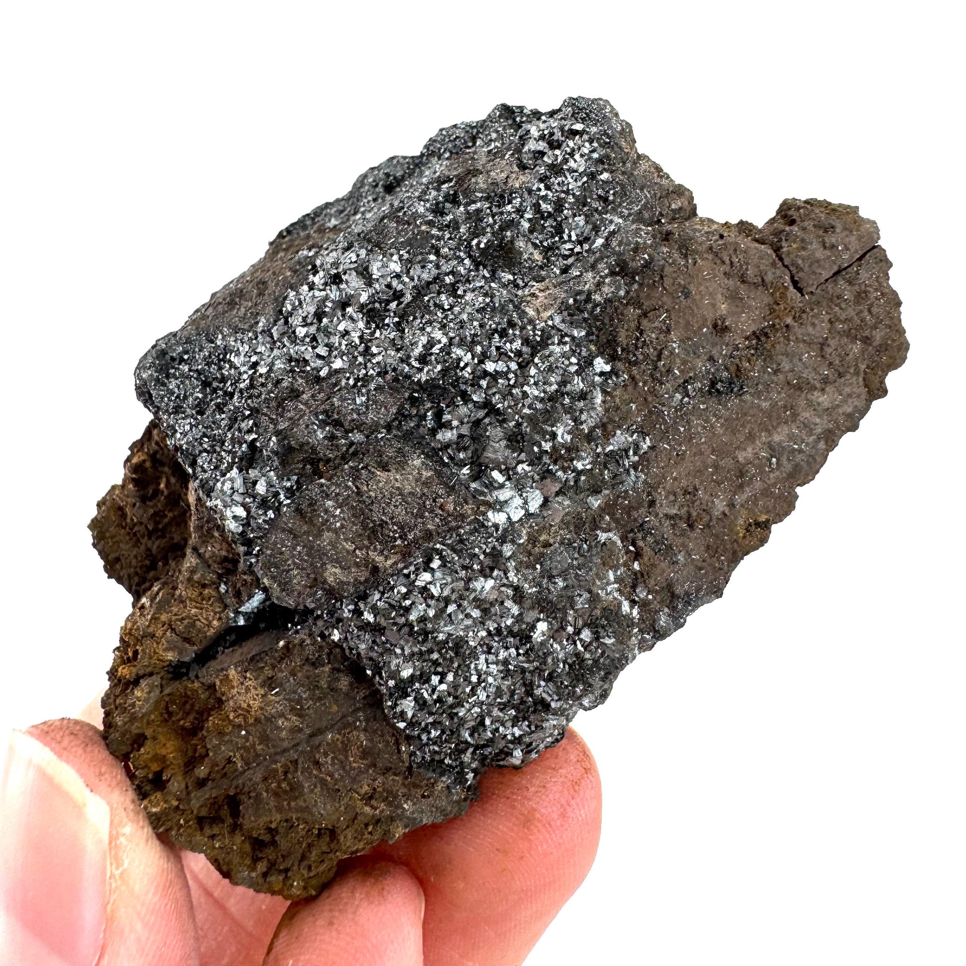 Pyrolusite | Metallic Crystal, Mineral Specimen from Tasmania, Australia