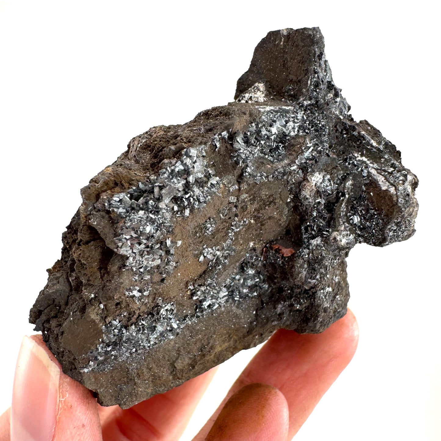 Pyrolusite | Metallic Crystal, Mineral Specimen from Tasmania, Australia