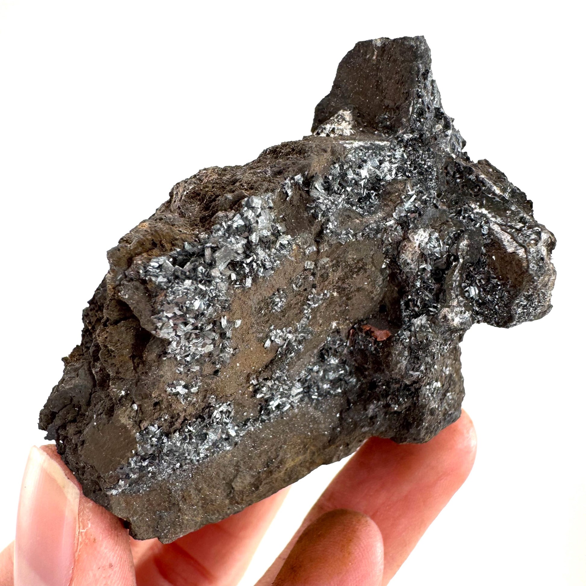 Pyrolusite | Metallic Crystal, Mineral Specimen from Tasmania, Australia