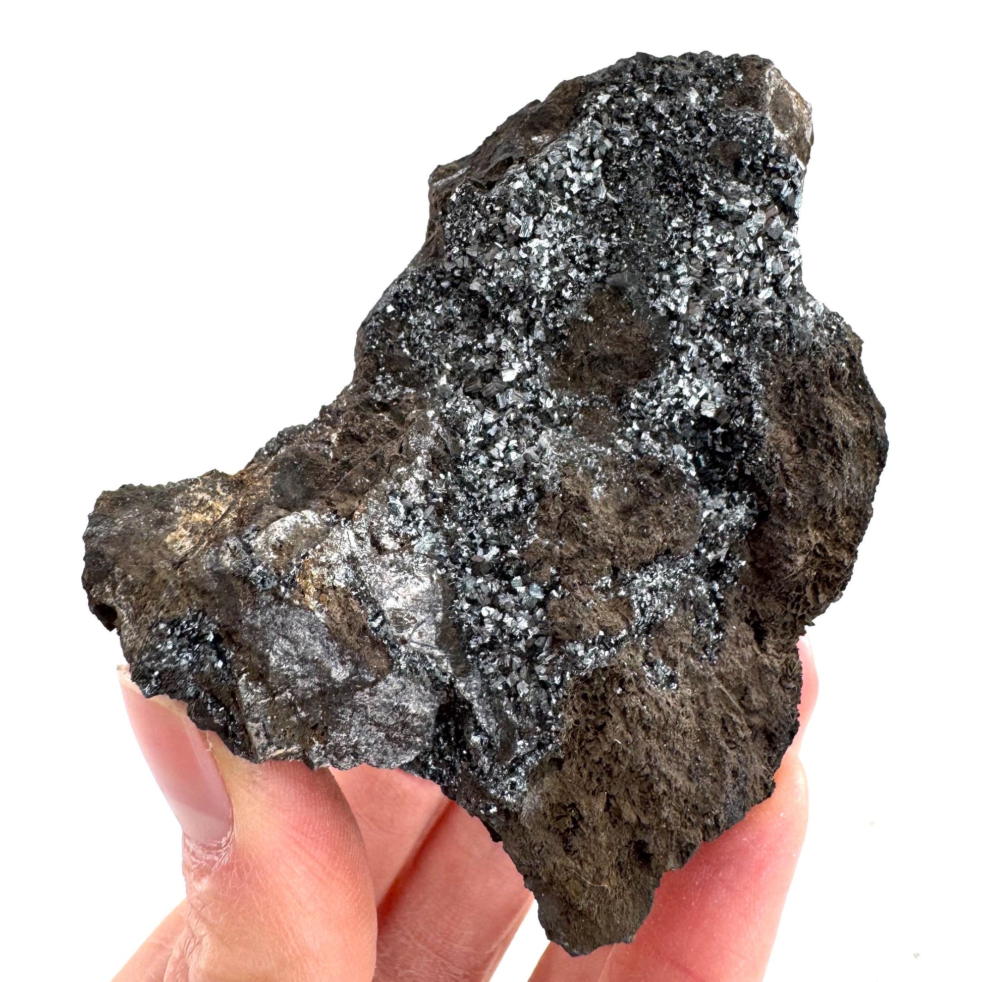 Pyrolusite | Metallic Crystal, Mineral Specimen from Tasmania, Australia