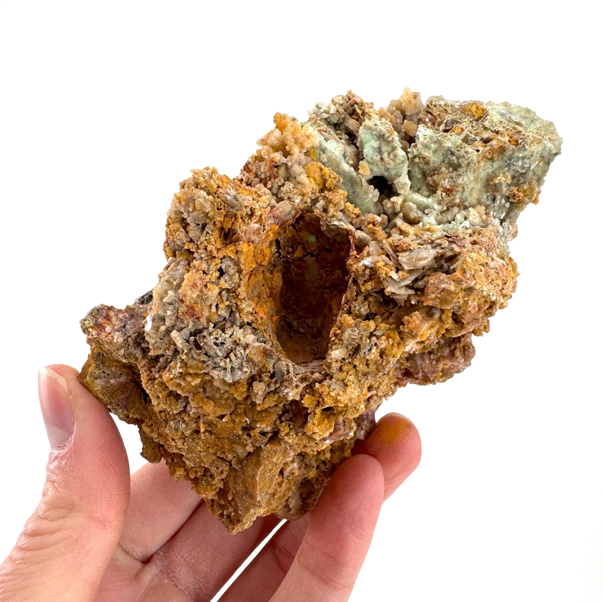 Druzy Chrysoprase | Mint Green Crystal, Mineral Specimen from Indonesia