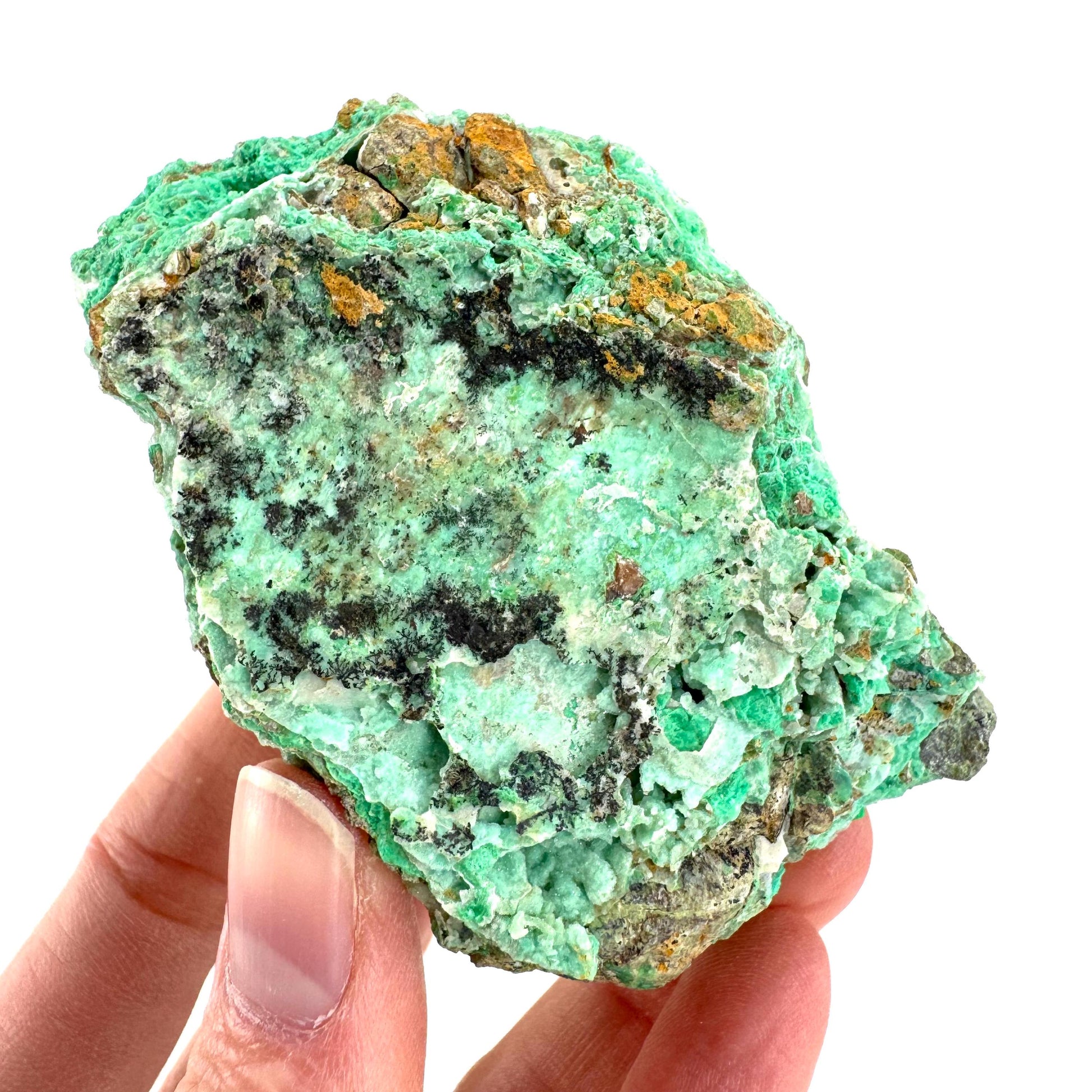 Druzy Chrysoprase | Mint Green Crystal, Mineral Specimen from Indonesia