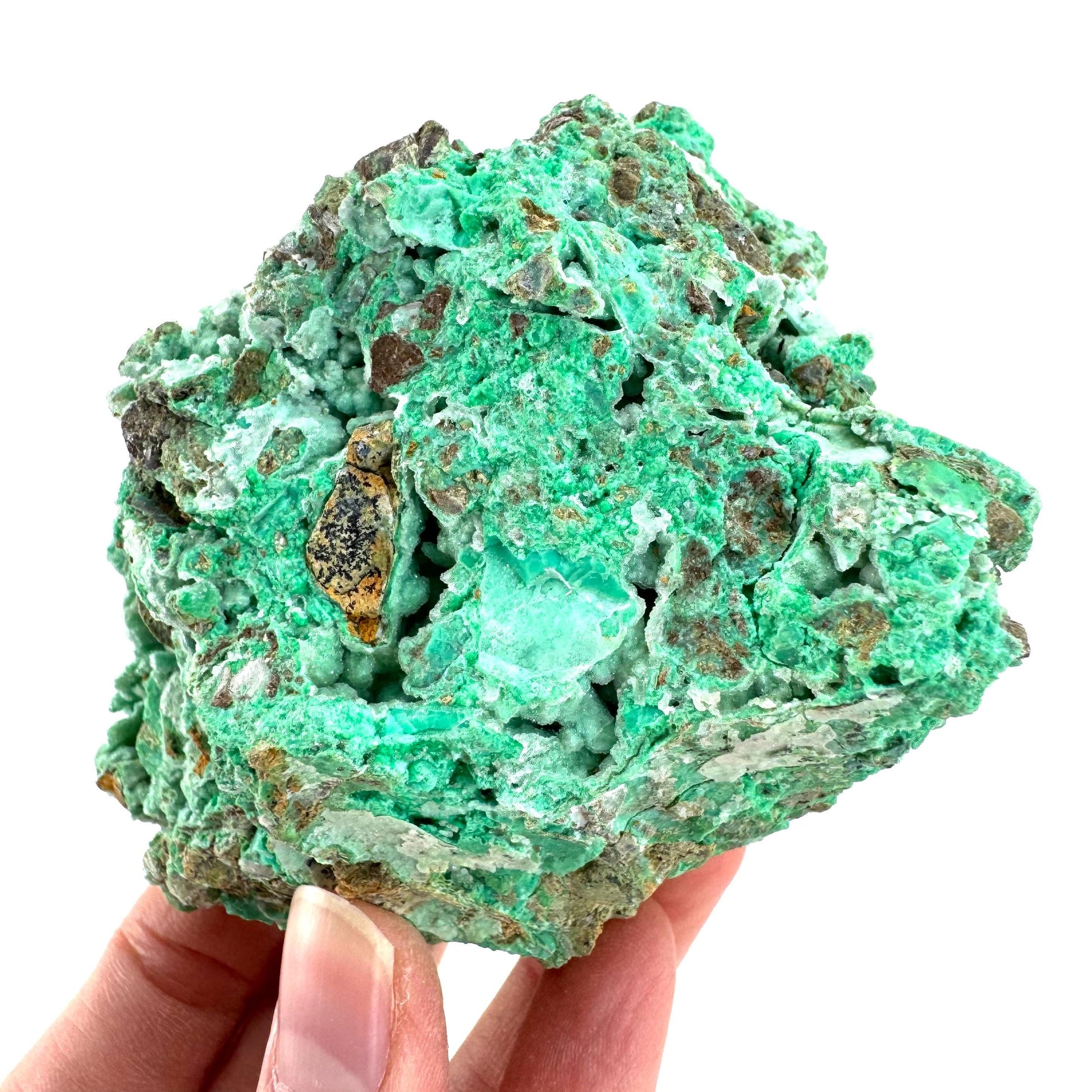 Druzy Chrysoprase | Mint Green Crystal, Mineral Specimen from Indonesia
