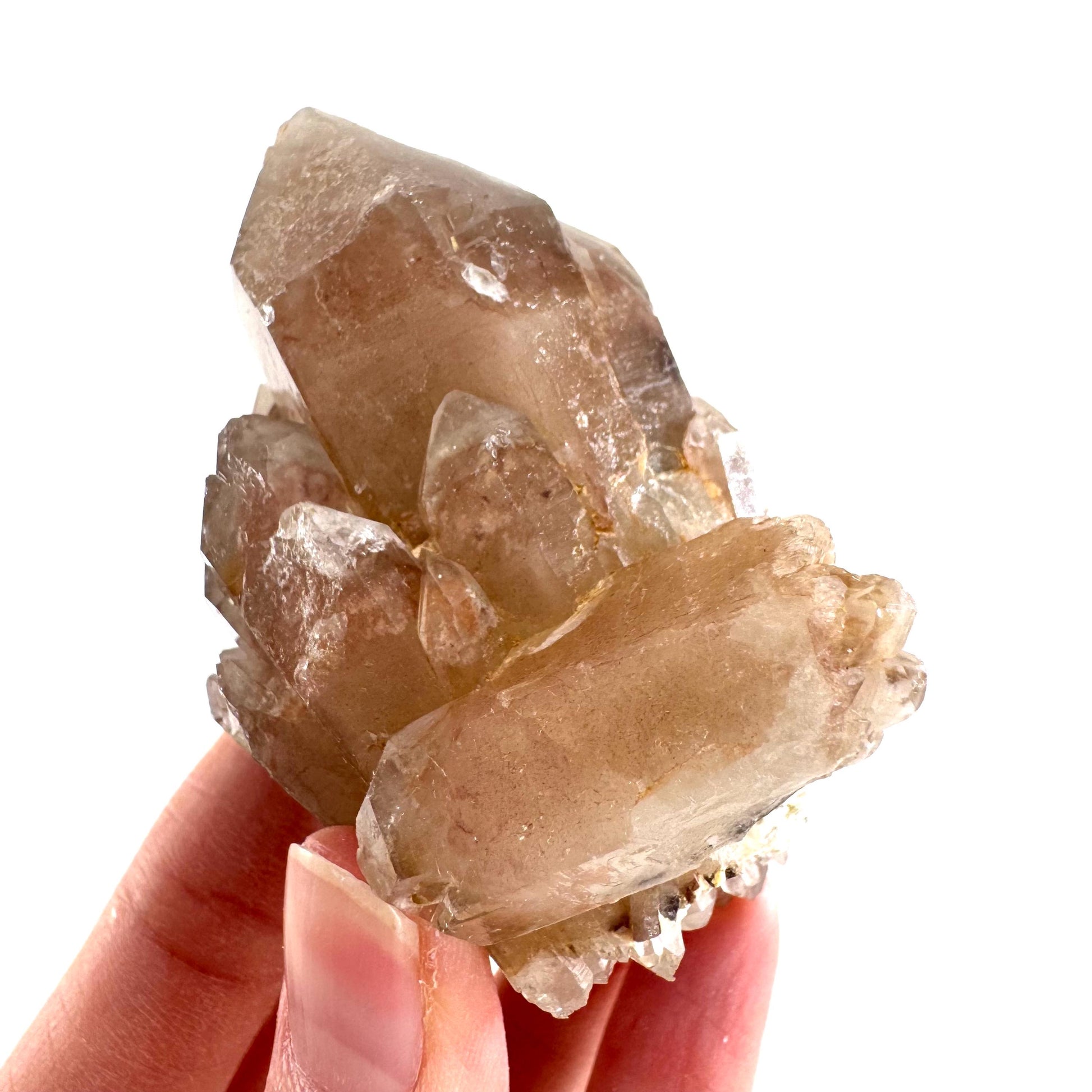 Red Hematite Quartz Crystal | Phantom Fire Quartz, mineral specimen from Zimbabwe