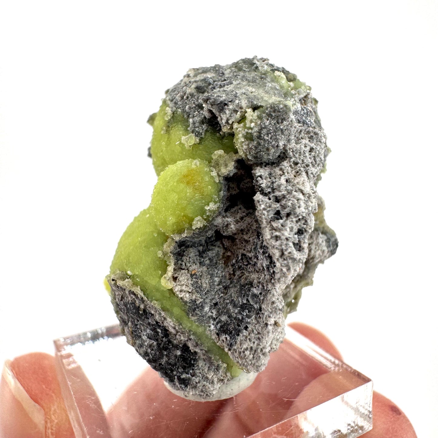 Wavellite (Arkansas, USA) | green crystal cluster, mineral specimen