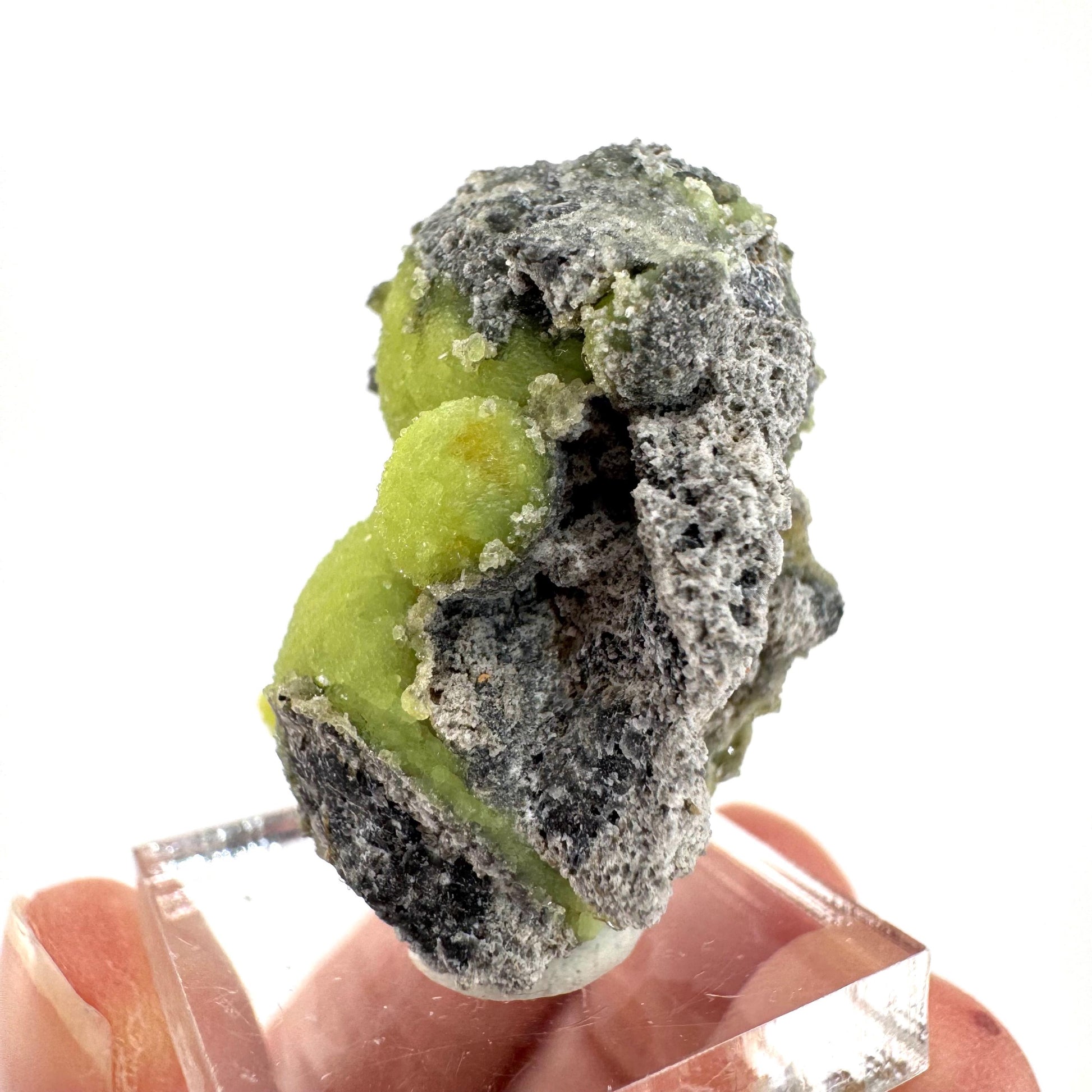 Wavellite (Arkansas, USA) | green crystal cluster, mineral specimen