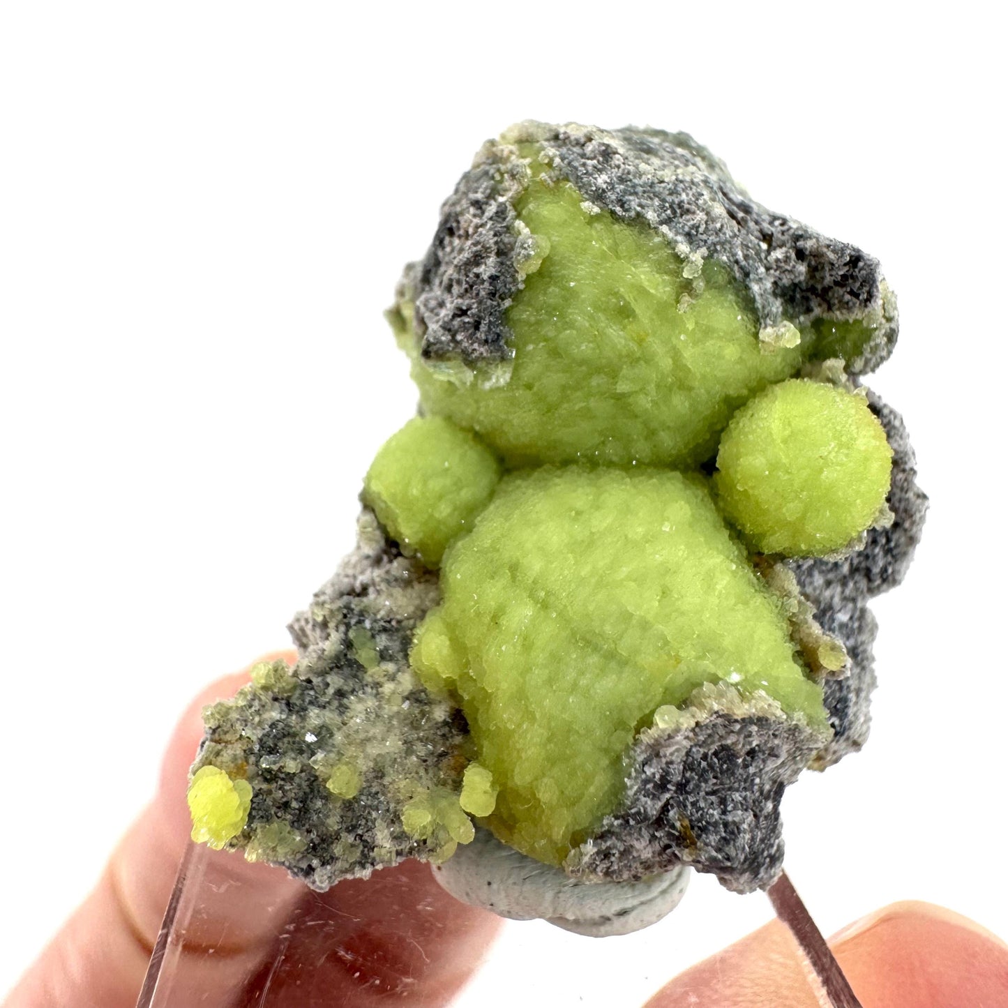 Wavellite (Arkansas, USA) | green crystal cluster, mineral specimen
