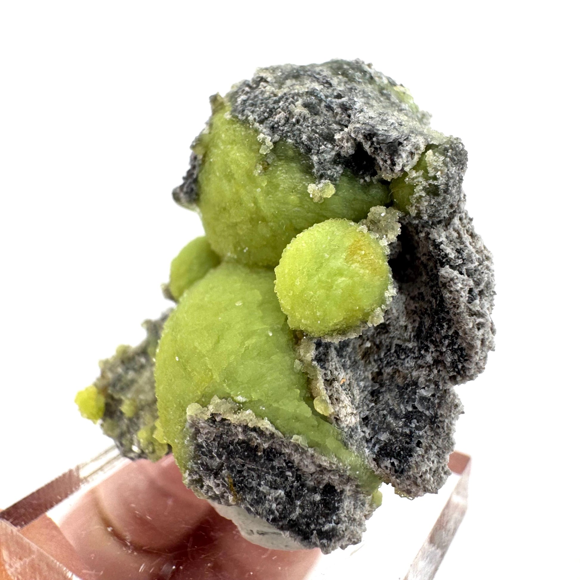 Wavellite (Arkansas, USA) | green crystal cluster, mineral specimen