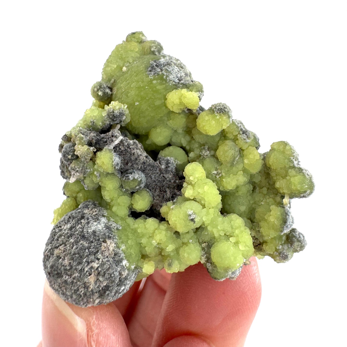 Wavellite (Arkansas, USA) | green crystal cluster, mineral specimen