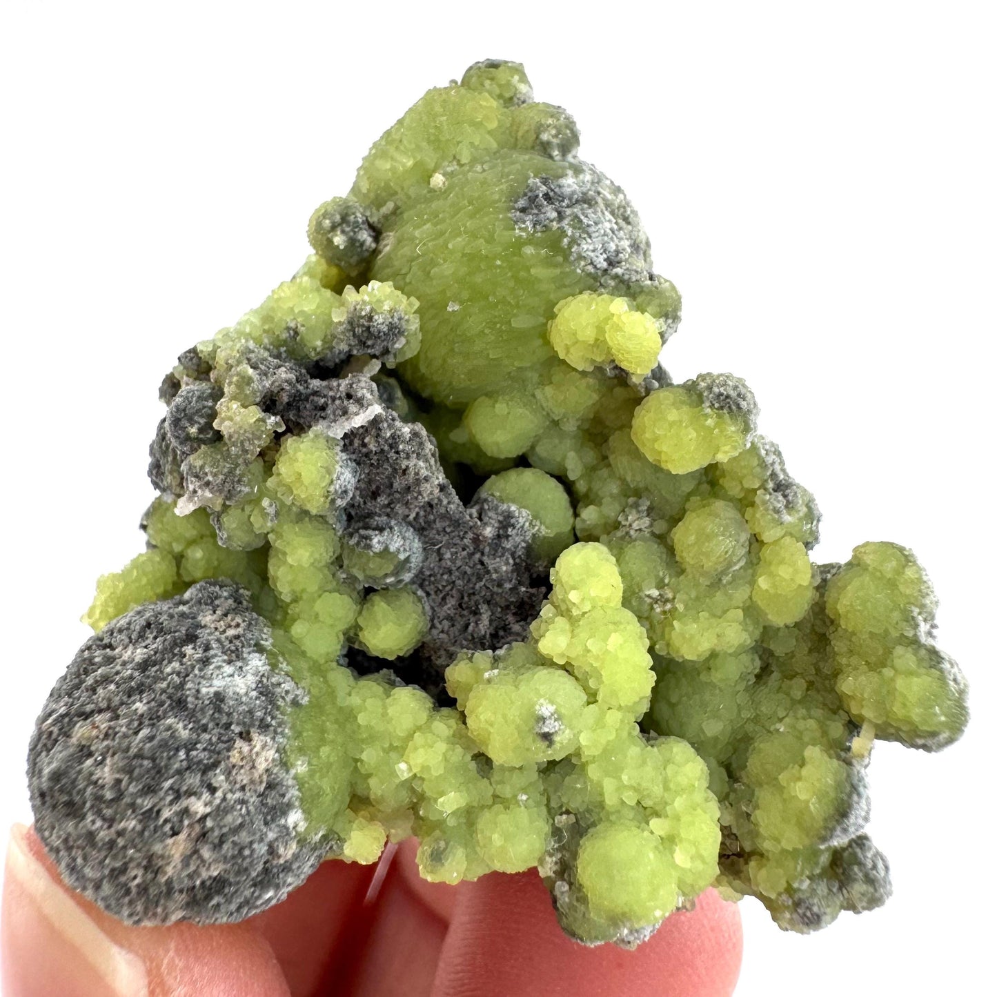 Wavellite (Arkansas, USA) | green crystal cluster, mineral specimen
