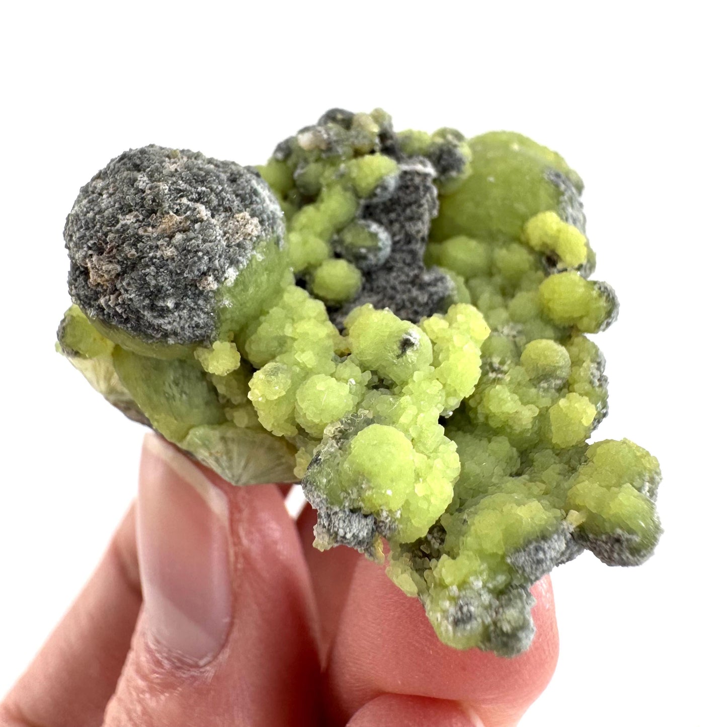 Wavellite (Arkansas, USA) | green crystal cluster, mineral specimen