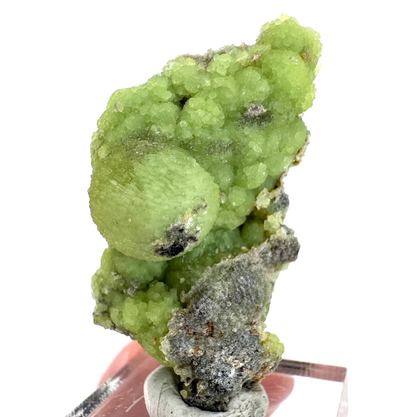 Wavellite (Arkansas, USA) | green crystal cluster, mineral specimen