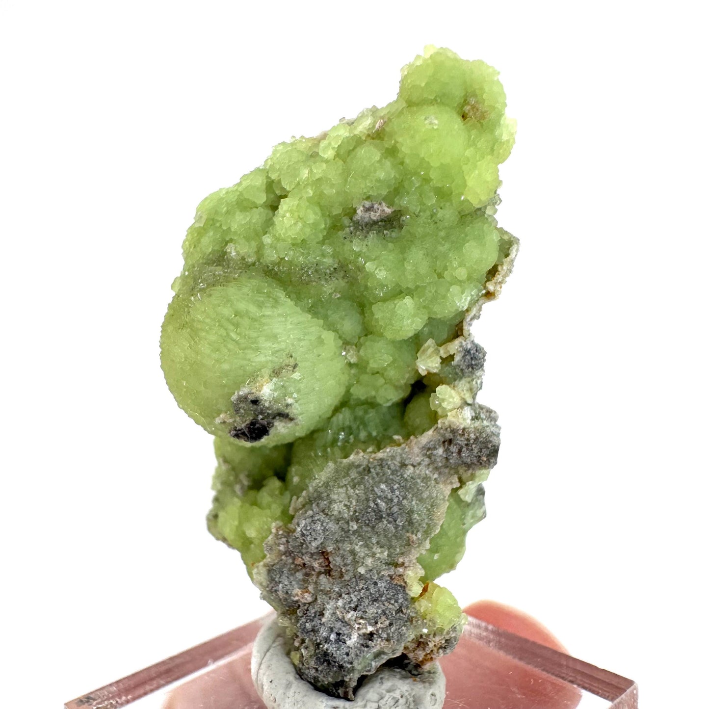 Wavellite (Arkansas, USA) | green crystal cluster, mineral specimen