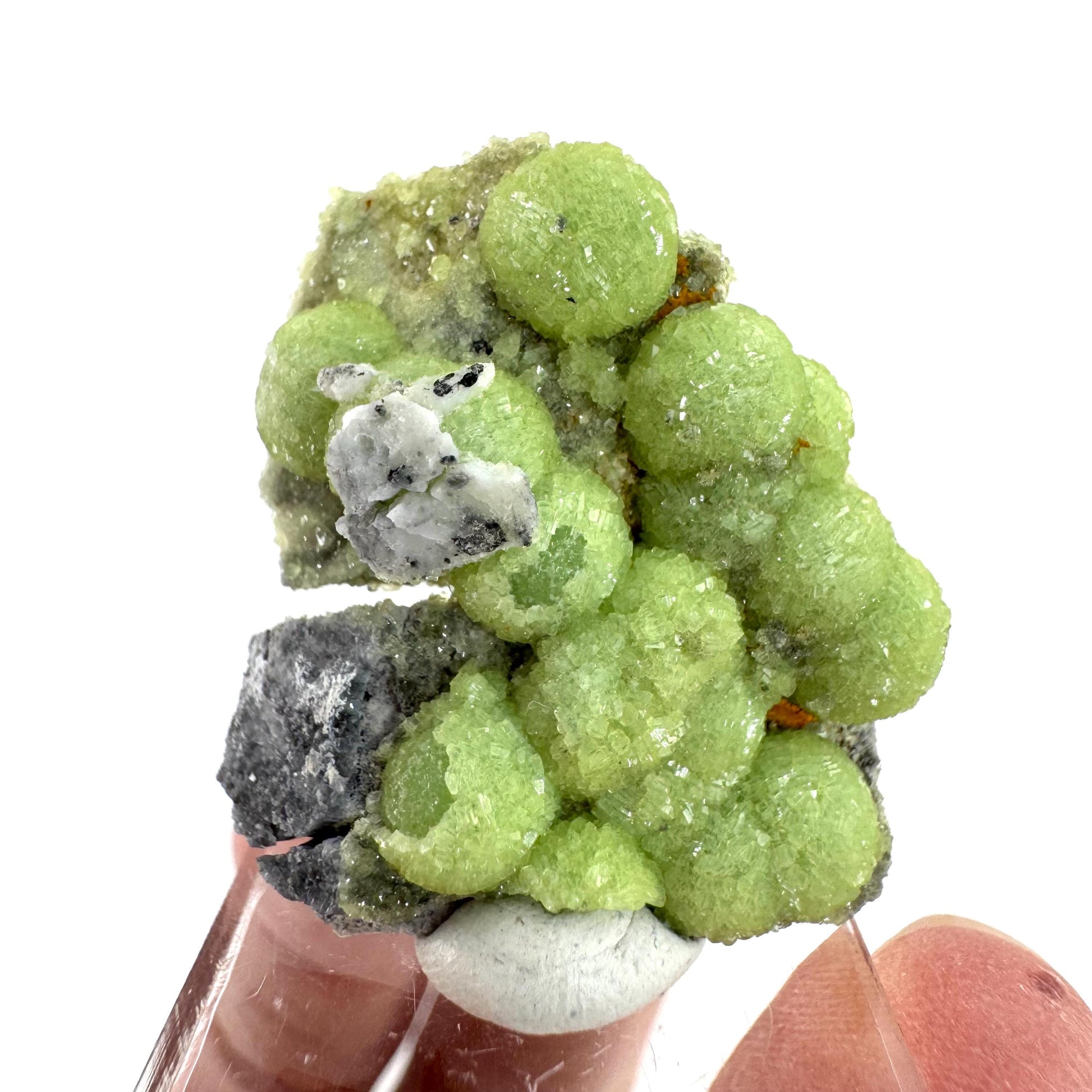 Wavellite (Arkansas, USA) | green crystal cluster, mineral specimen