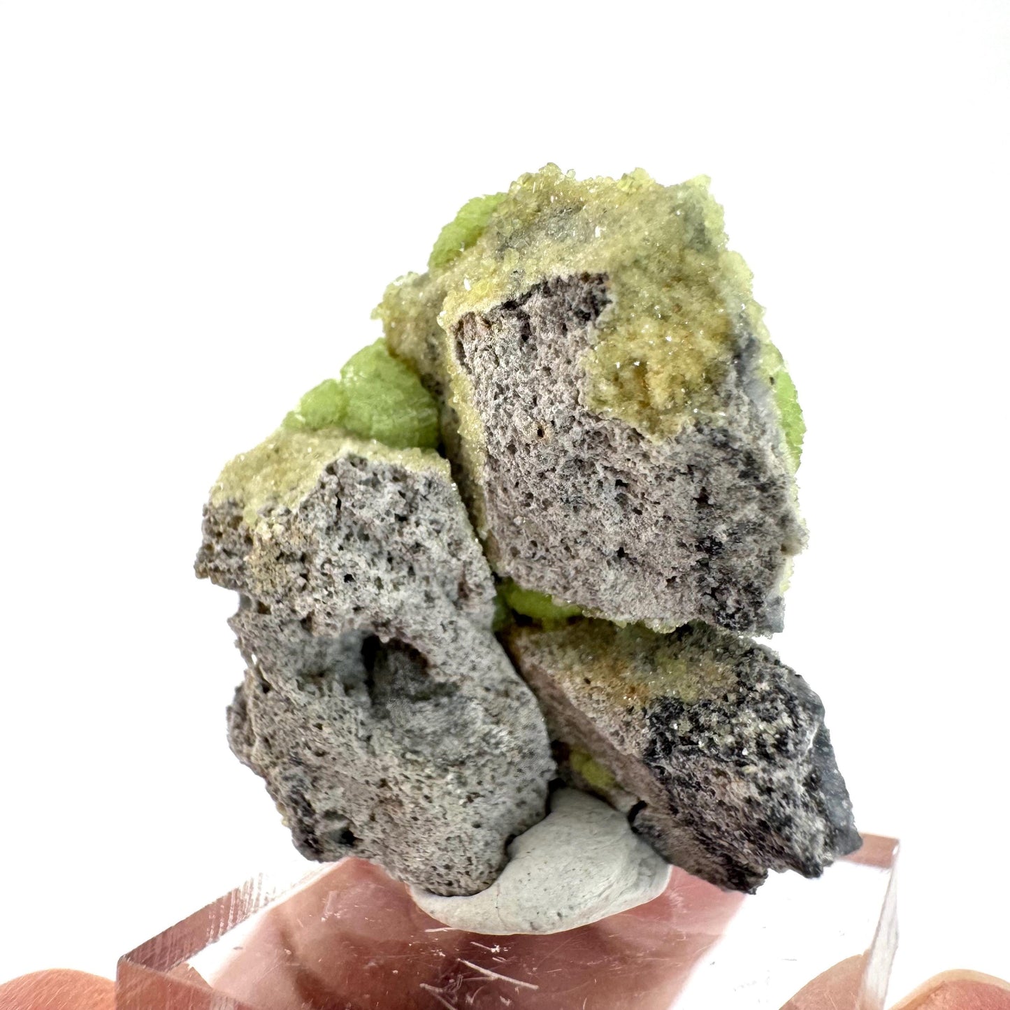 Wavellite (Arkansas, USA) | green crystal cluster, mineral specimen