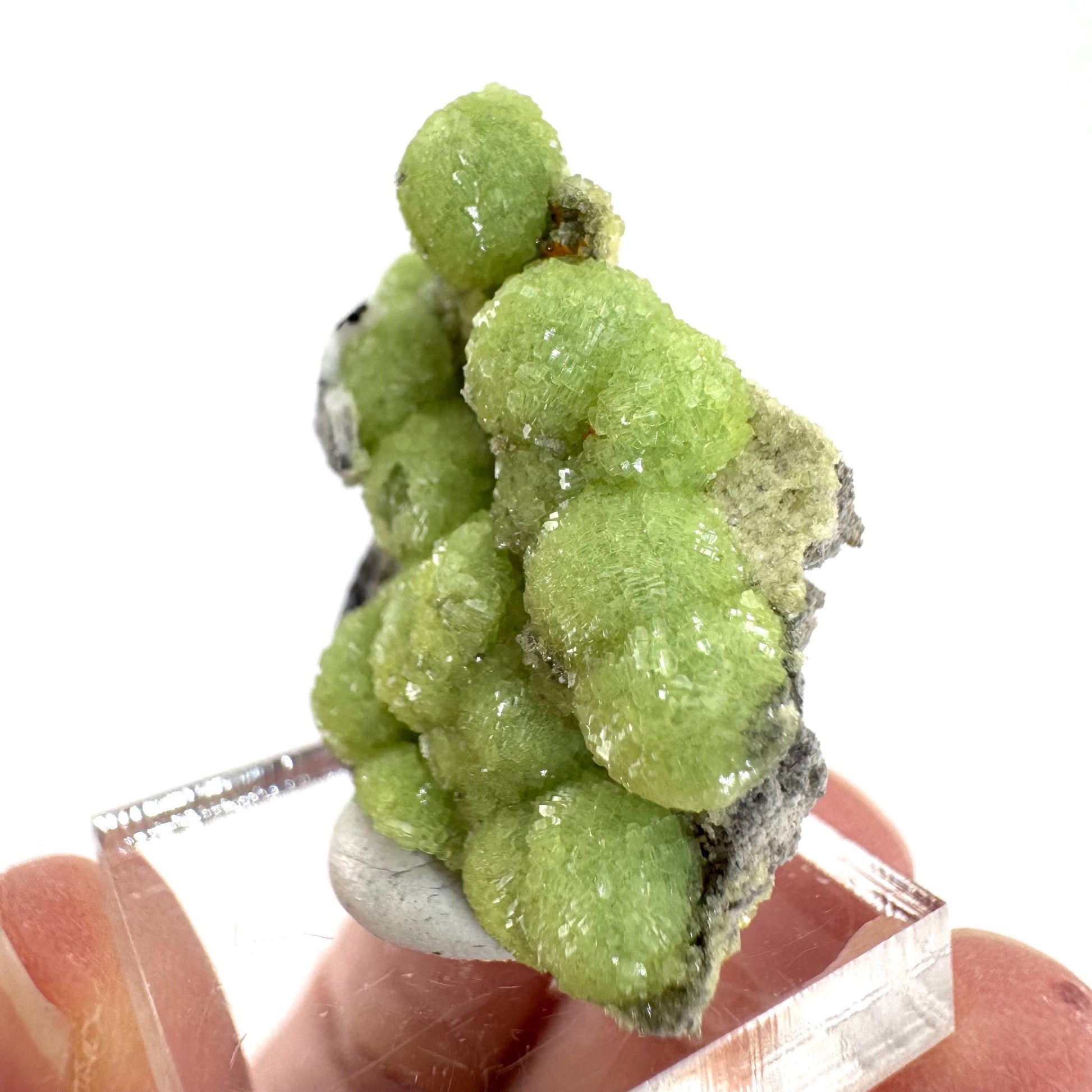 Wavellite (Arkansas, USA) | green crystal cluster, mineral specimen