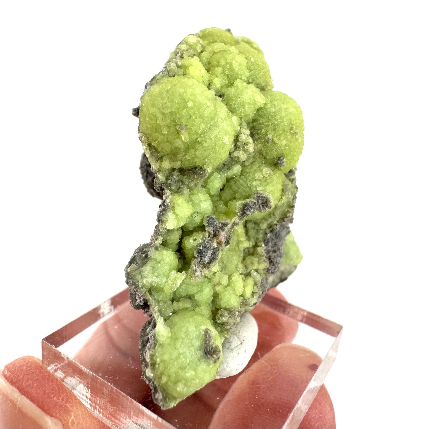Wavellite (Arkansas, USA) | green crystal cluster, mineral specimen