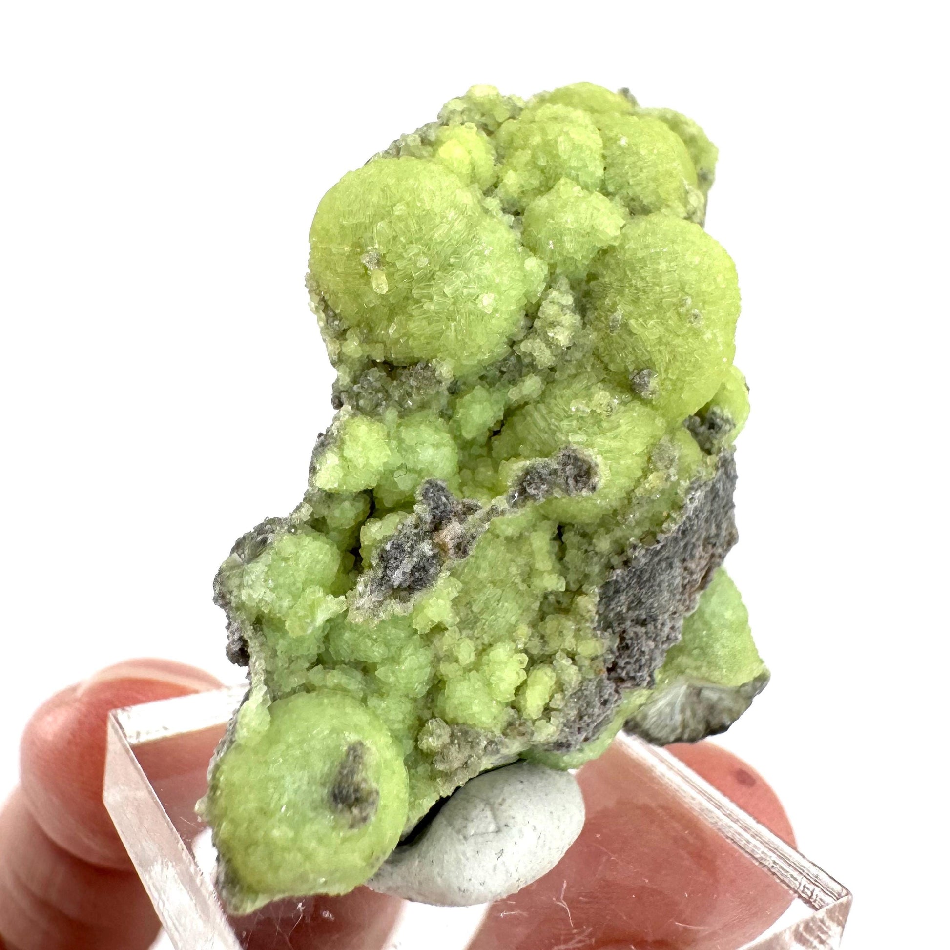 Wavellite (Arkansas, USA) | green crystal cluster, mineral specimen