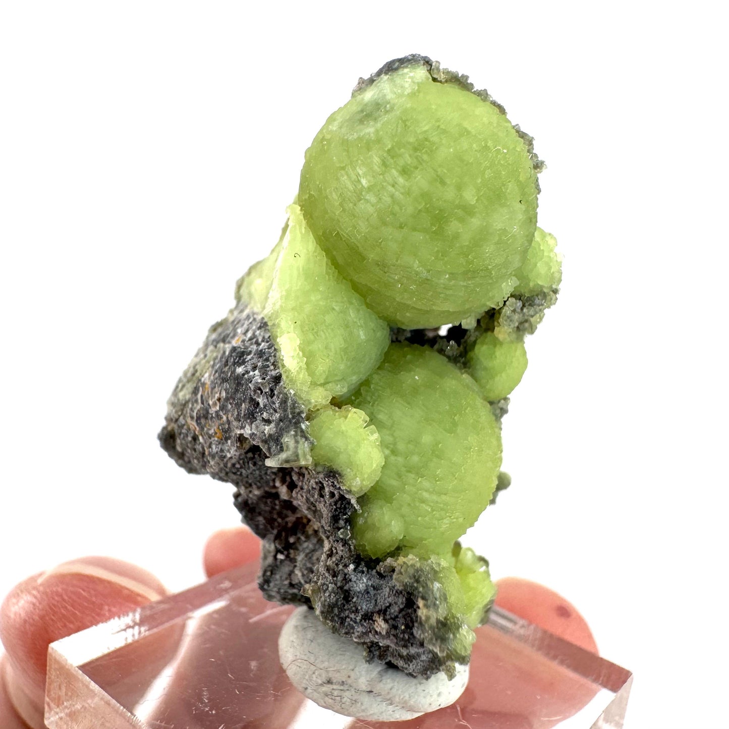 Wavellite (Arkansas, USA) | green crystal cluster, mineral specimen