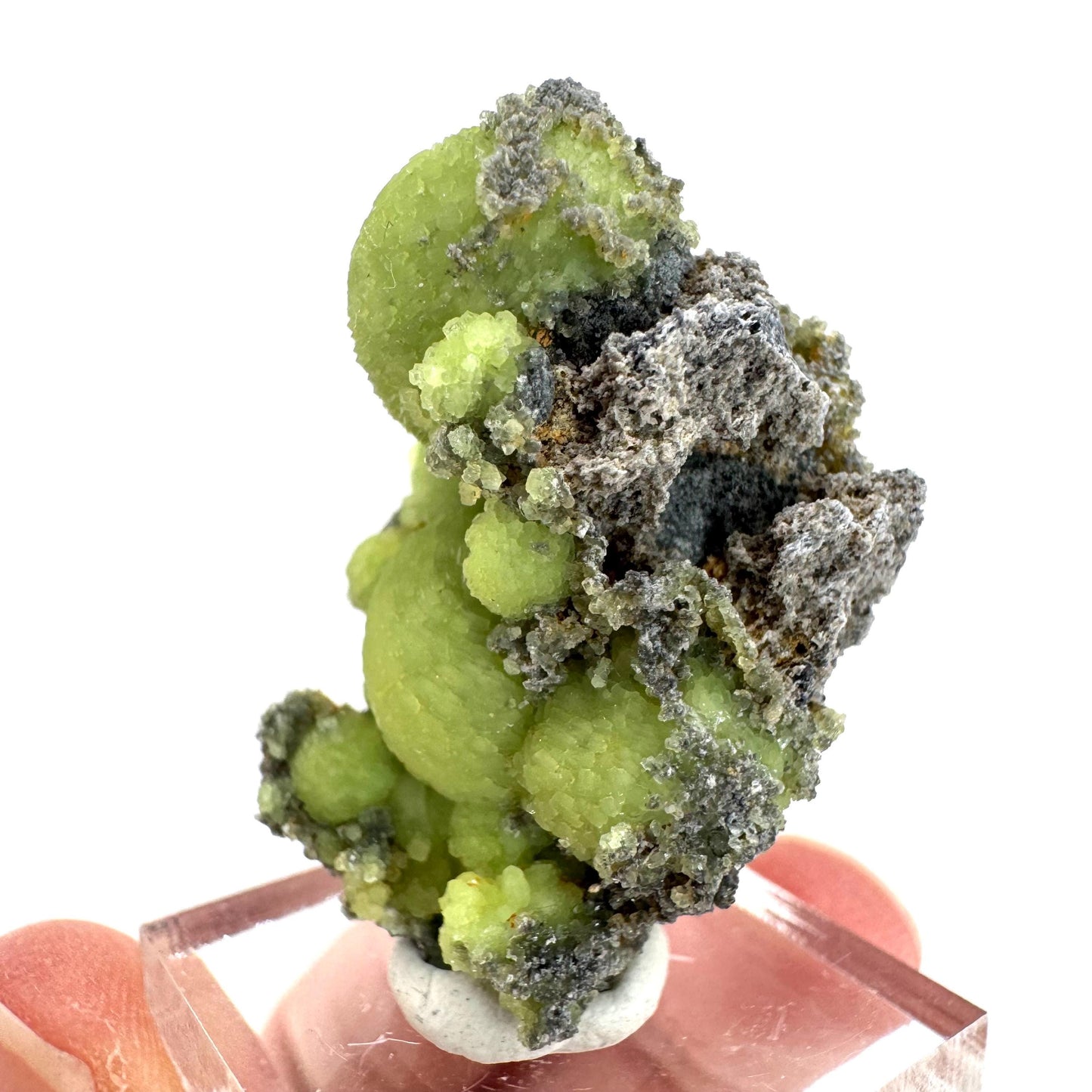 Wavellite (Arkansas, USA) | green crystal cluster, mineral specimen