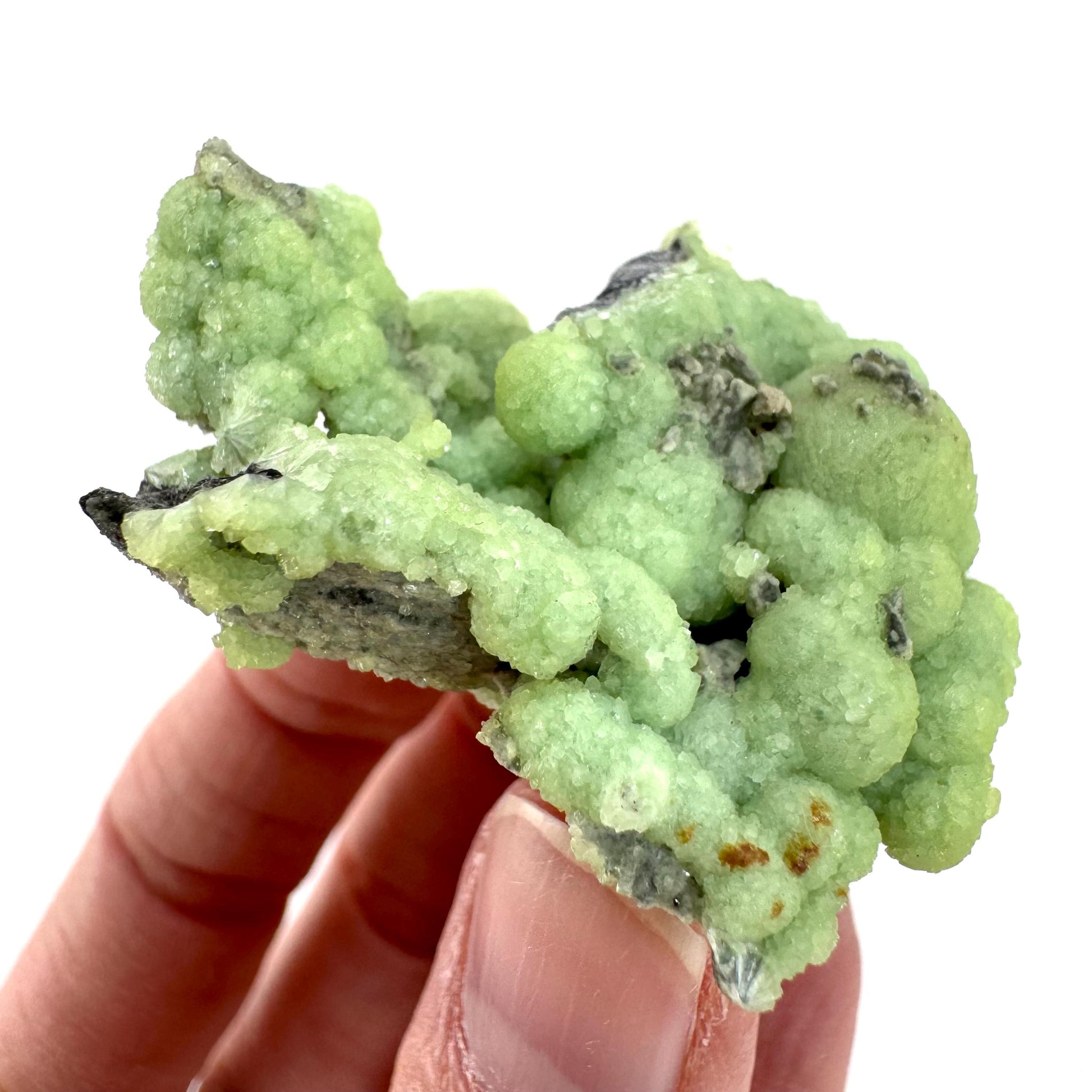 Wavellite (Arkansas, USA) | green crystal cluster, mineral specimen