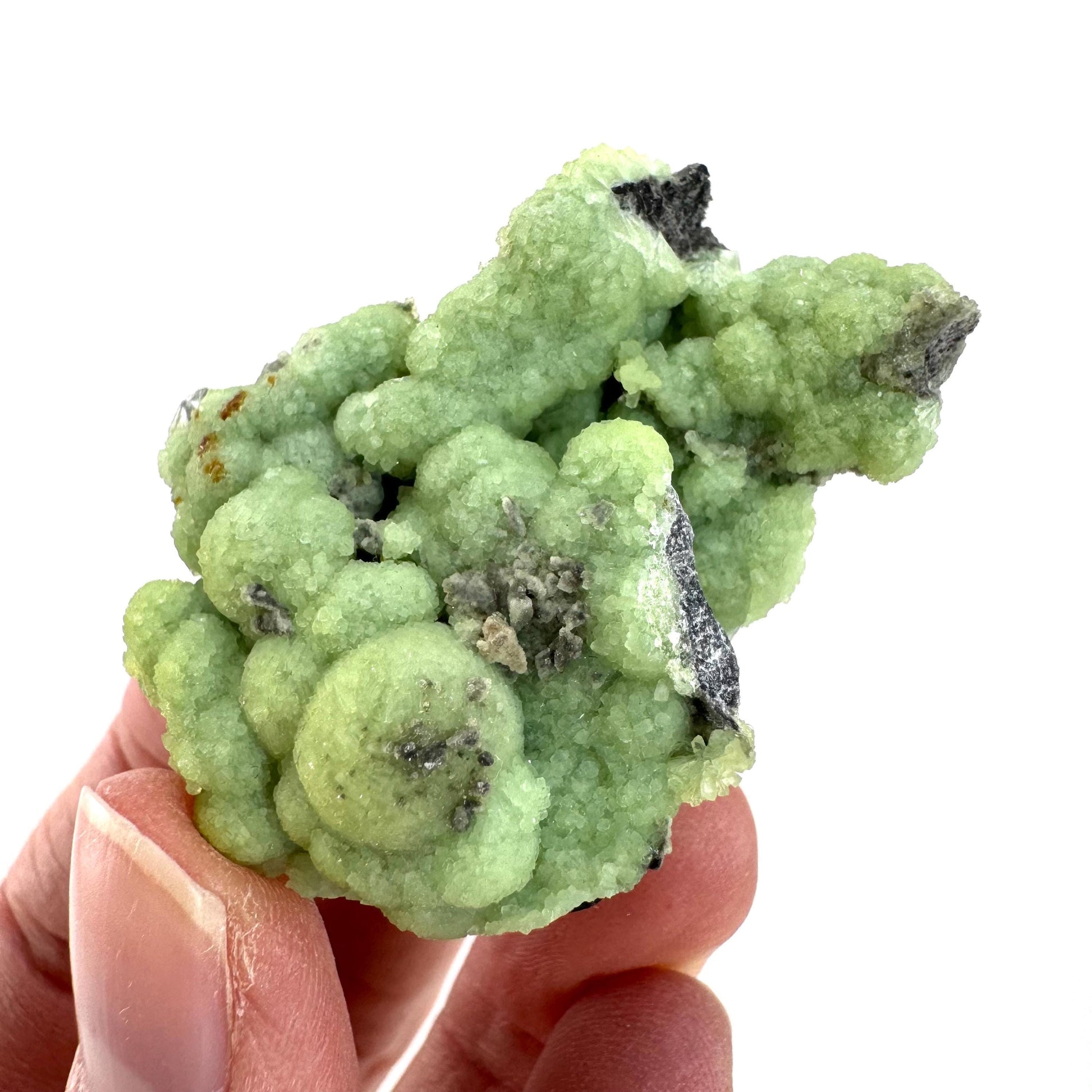 Wavellite (Arkansas, USA) | green crystal cluster, mineral specimen