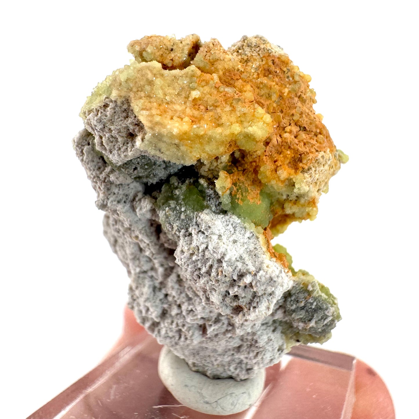 Wavellite (Arkansas, USA) | green crystal cluster, mineral specimen