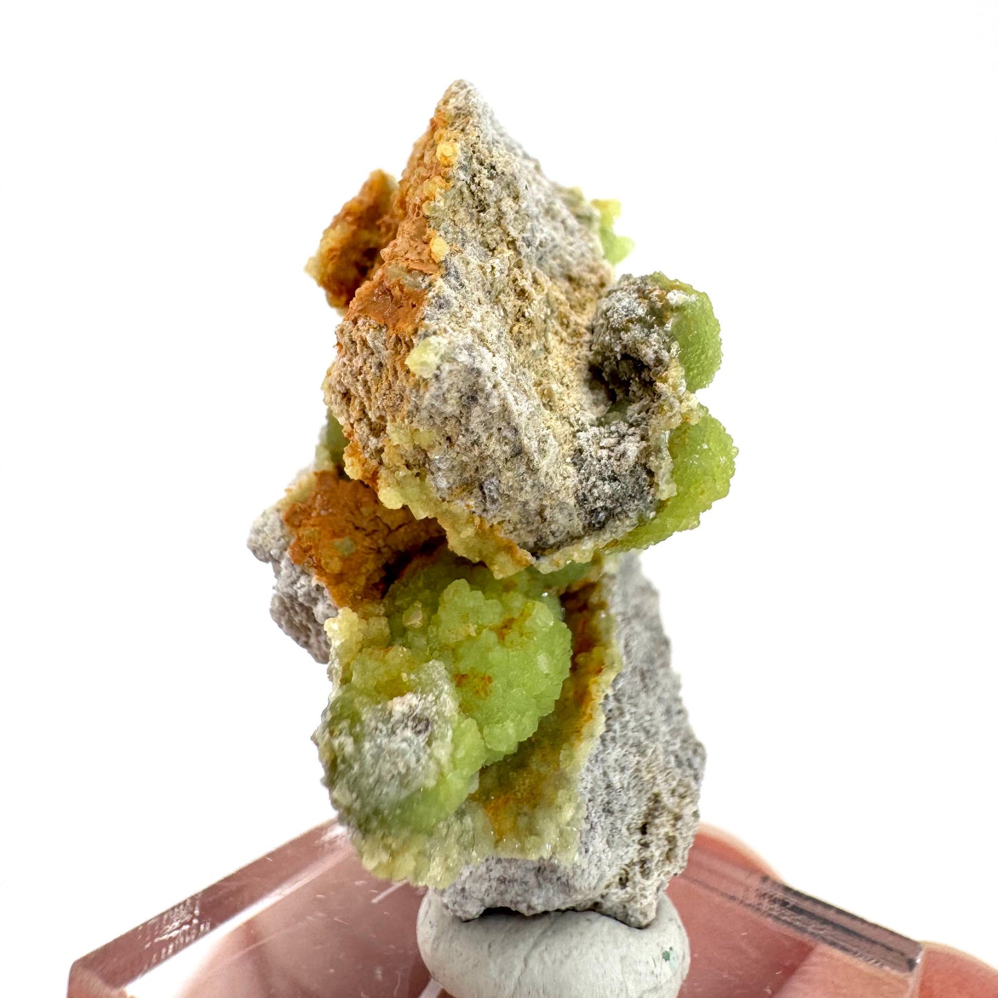 Wavellite (Arkansas, USA) | green crystal cluster, mineral specimen