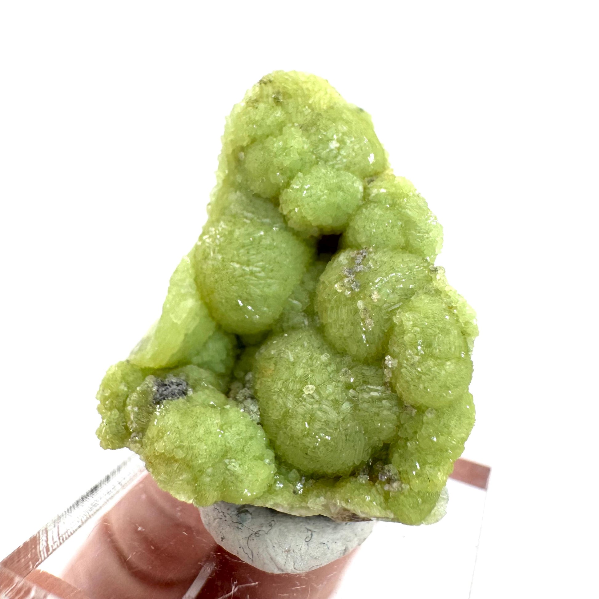 Wavellite (Arkansas, USA) | green crystal cluster, mineral specimen