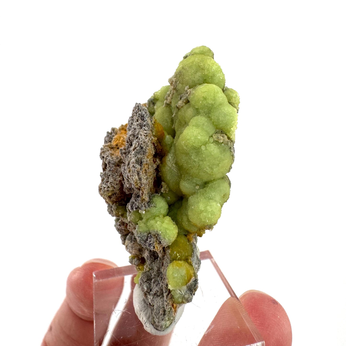 Wavellite (Arkansas, USA) | green crystal cluster, mineral specimen