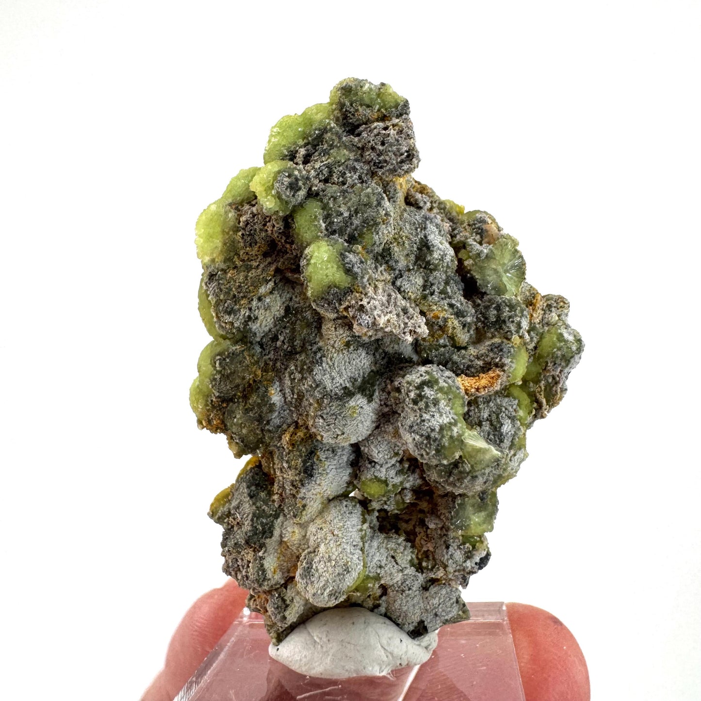 Wavellite (Arkansas, USA) | green crystal cluster, mineral specimen