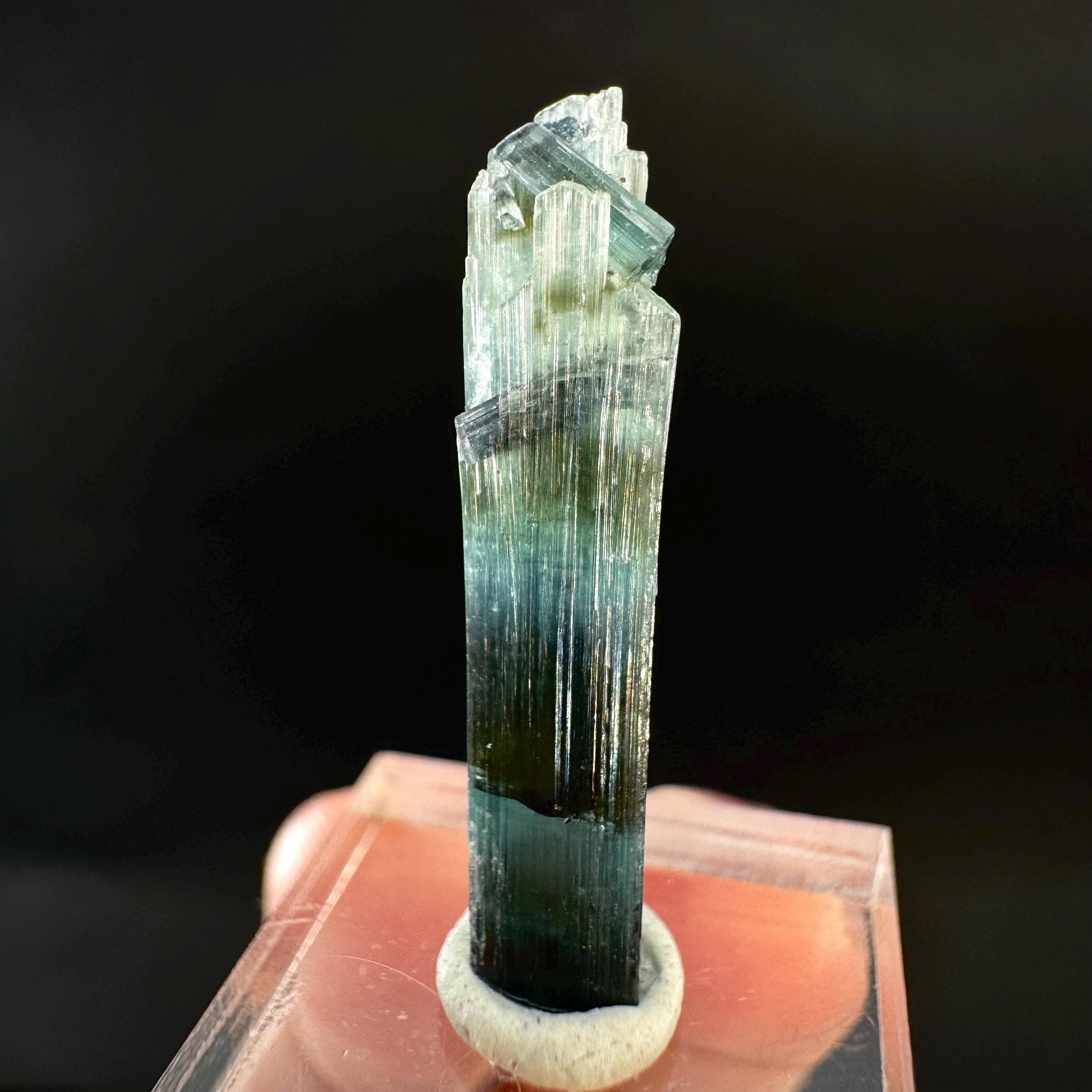 Indicolite Tourmaline Crystal | Natural Blue-Green Mineral Specimen from Pakistan