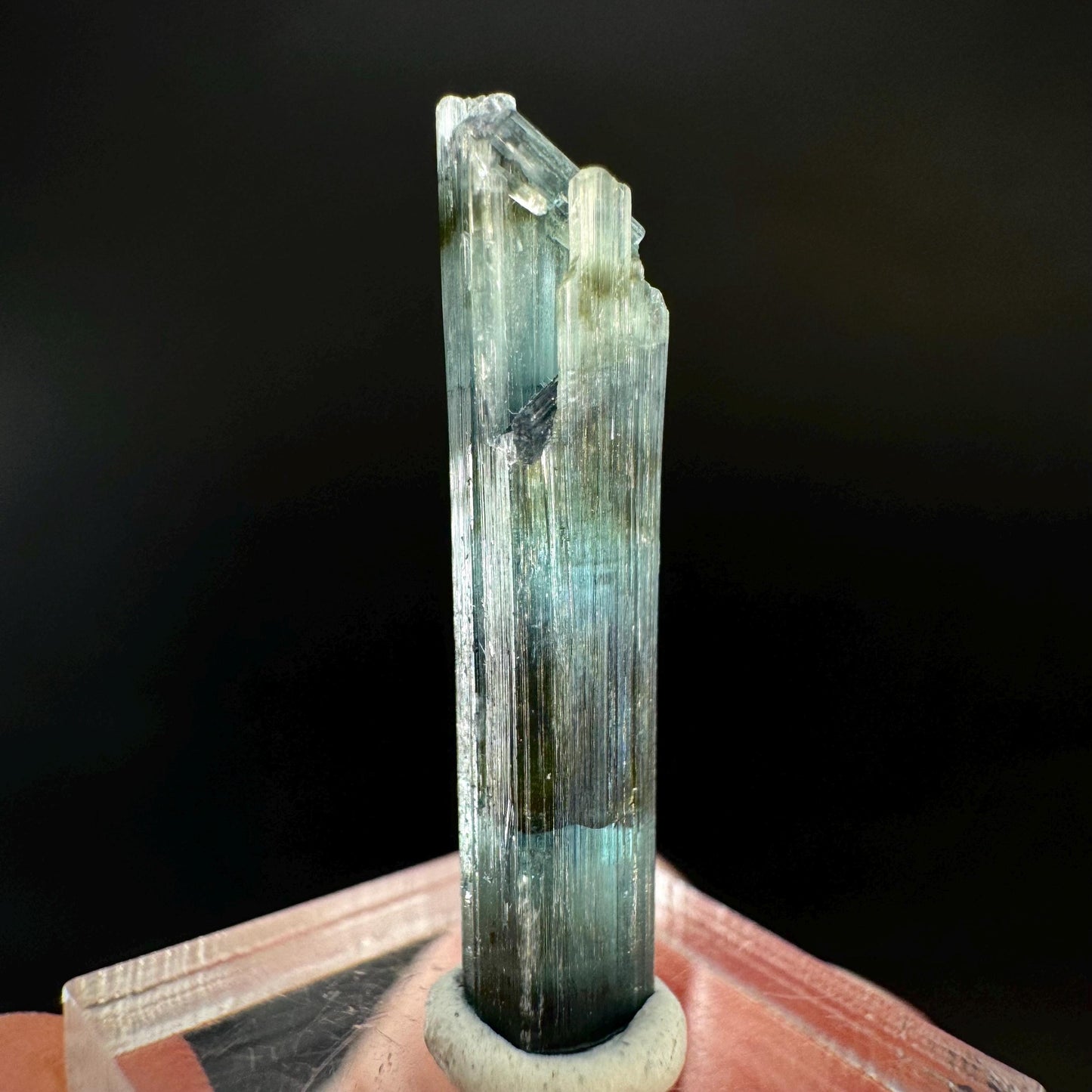 Indicolite Tourmaline Crystal | Natural Blue-Green Mineral Specimen from Pakistan