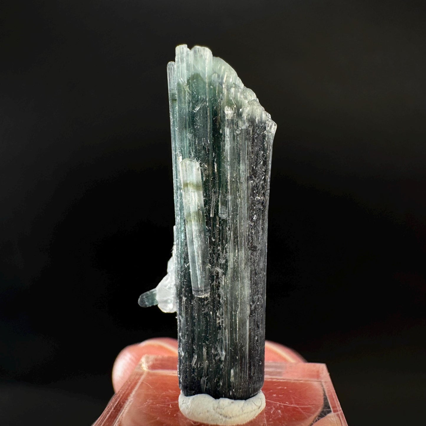Indicolite Tourmaline Crystal | Natural Blue-Green Mineral Specimen from Pakistan