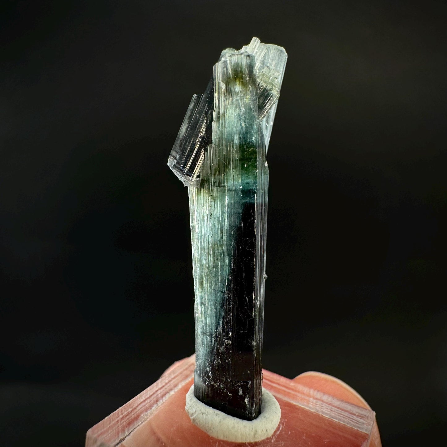 Indicolite Tourmaline Crystal | Natural Blue-Green Mineral Specimen from Pakistan