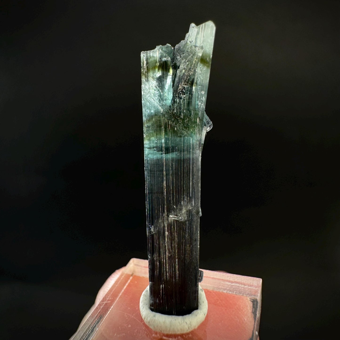 Indicolite Tourmaline Crystal | Natural Blue-Green Mineral Specimen from Pakistan