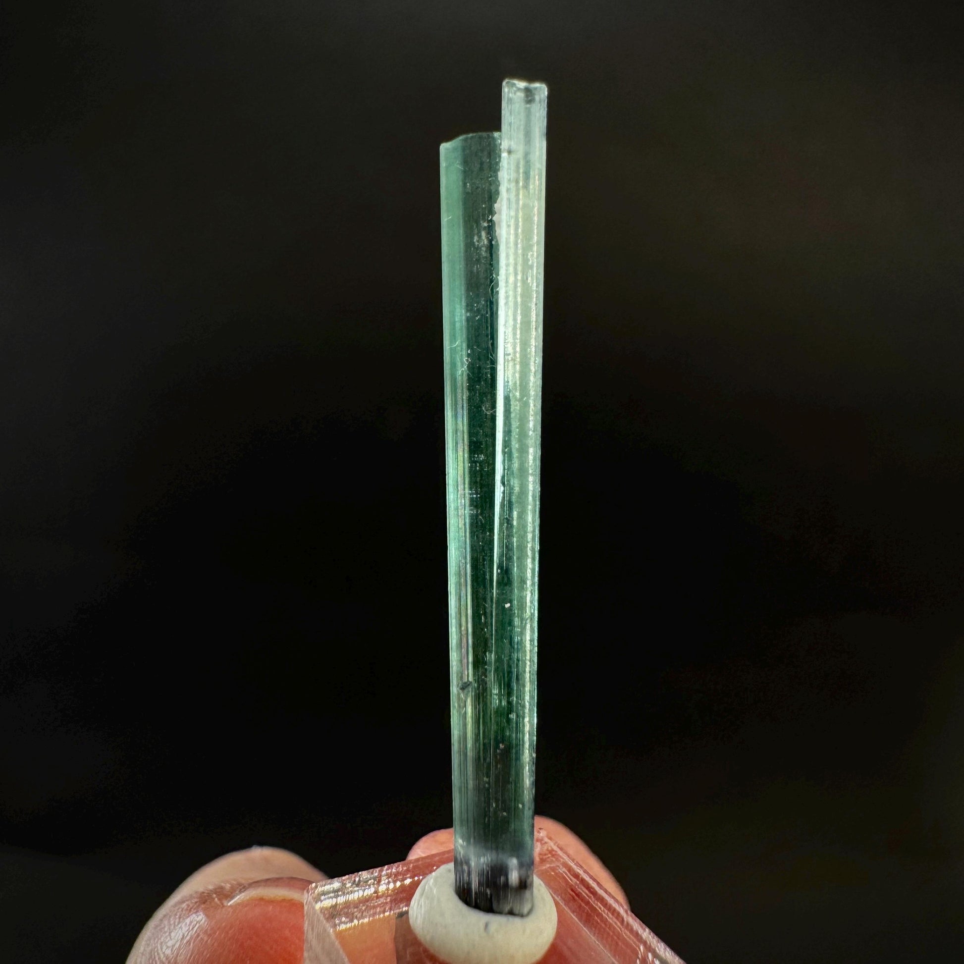 Indicolite Tourmaline Crystal | Natural Blue-Green Mineral Specimen from Pakistan