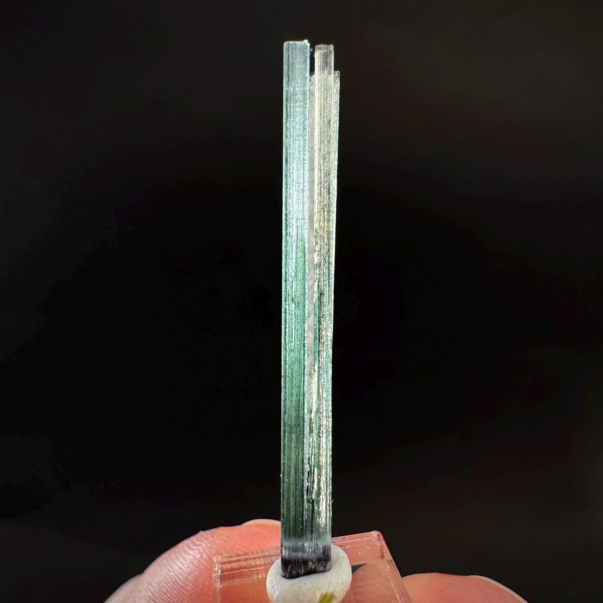 Indicolite Tourmaline Crystal | Natural Blue-Green Mineral Specimen from Pakistan