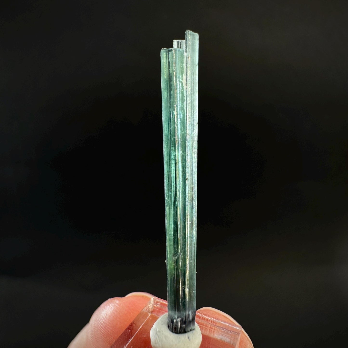 Indicolite Tourmaline Crystal | Natural Blue-Green Mineral Specimen from Pakistan