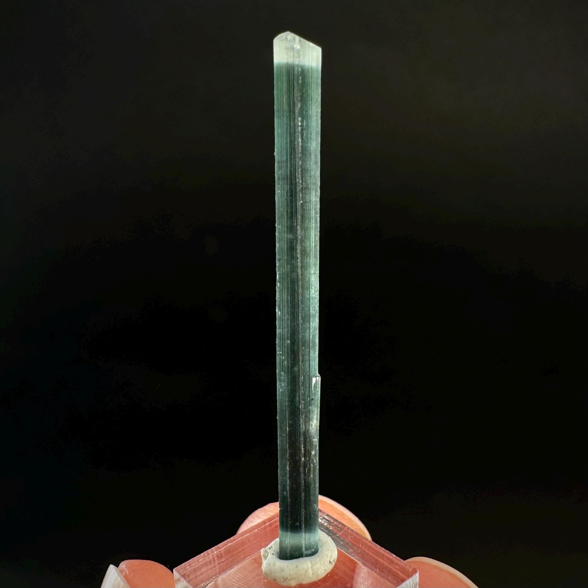 Indicolite Tourmaline Crystal | Natural Blue-Green Mineral Specimen from Pakistan