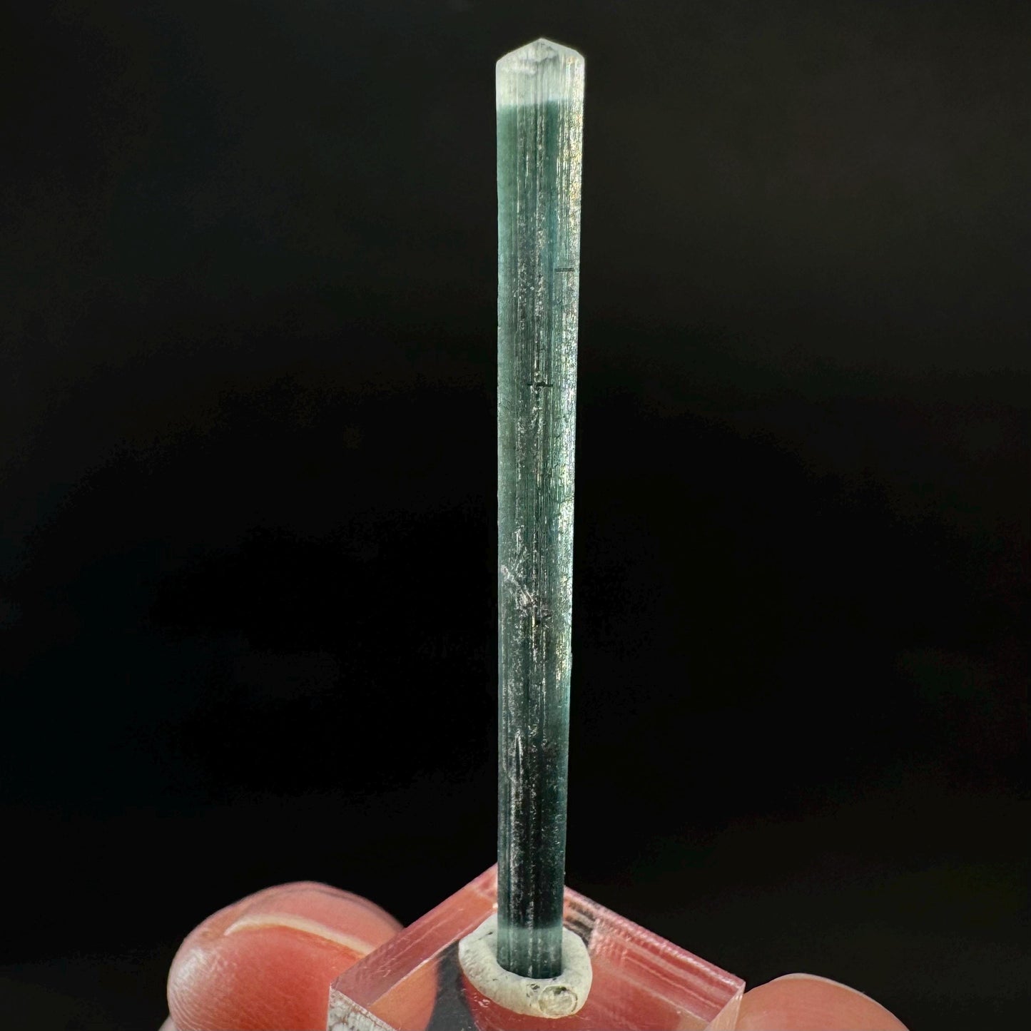 Indicolite Tourmaline Crystal | Natural Blue-Green Mineral Specimen from Pakistan