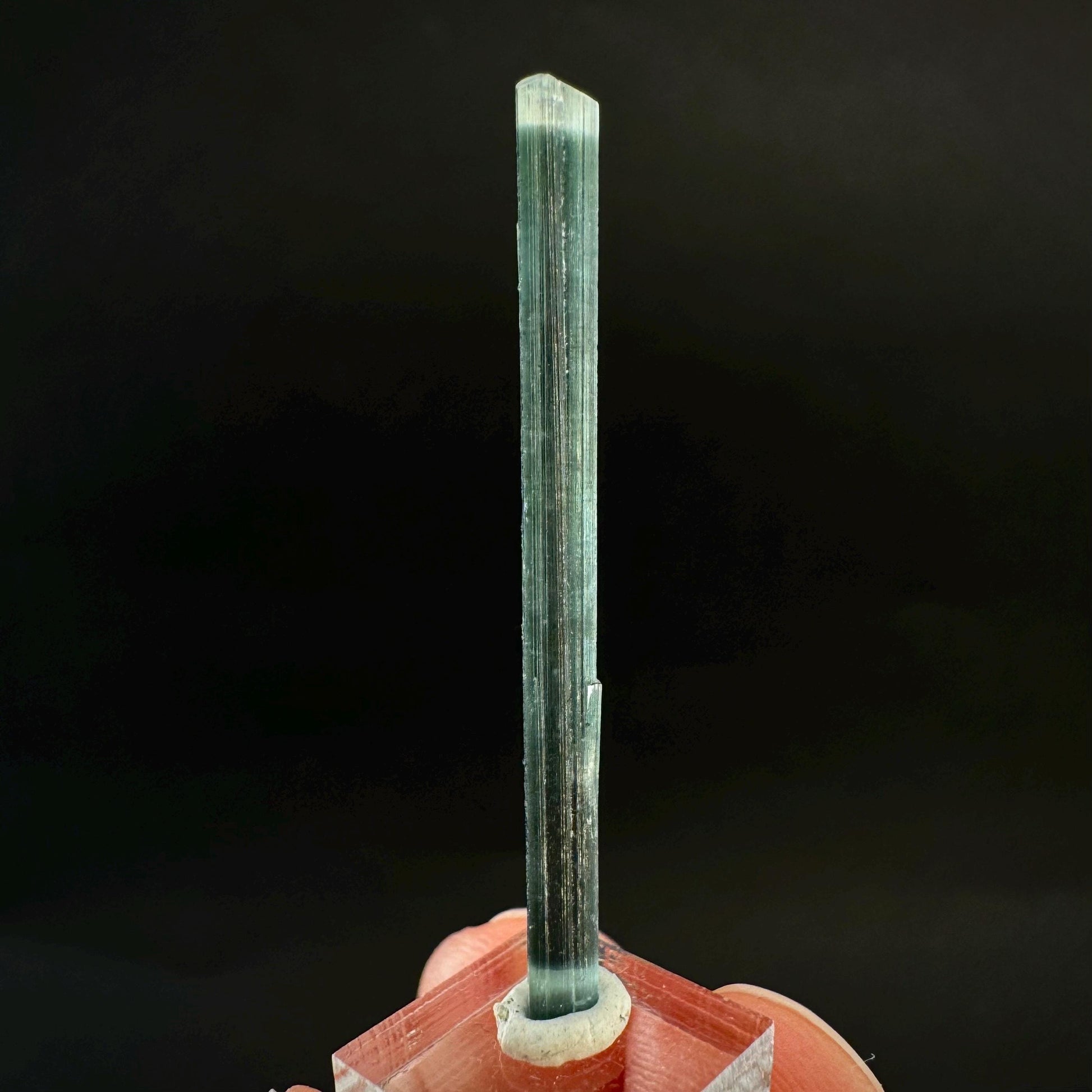 Indicolite Tourmaline Crystal | Natural Blue-Green Mineral Specimen from Pakistan