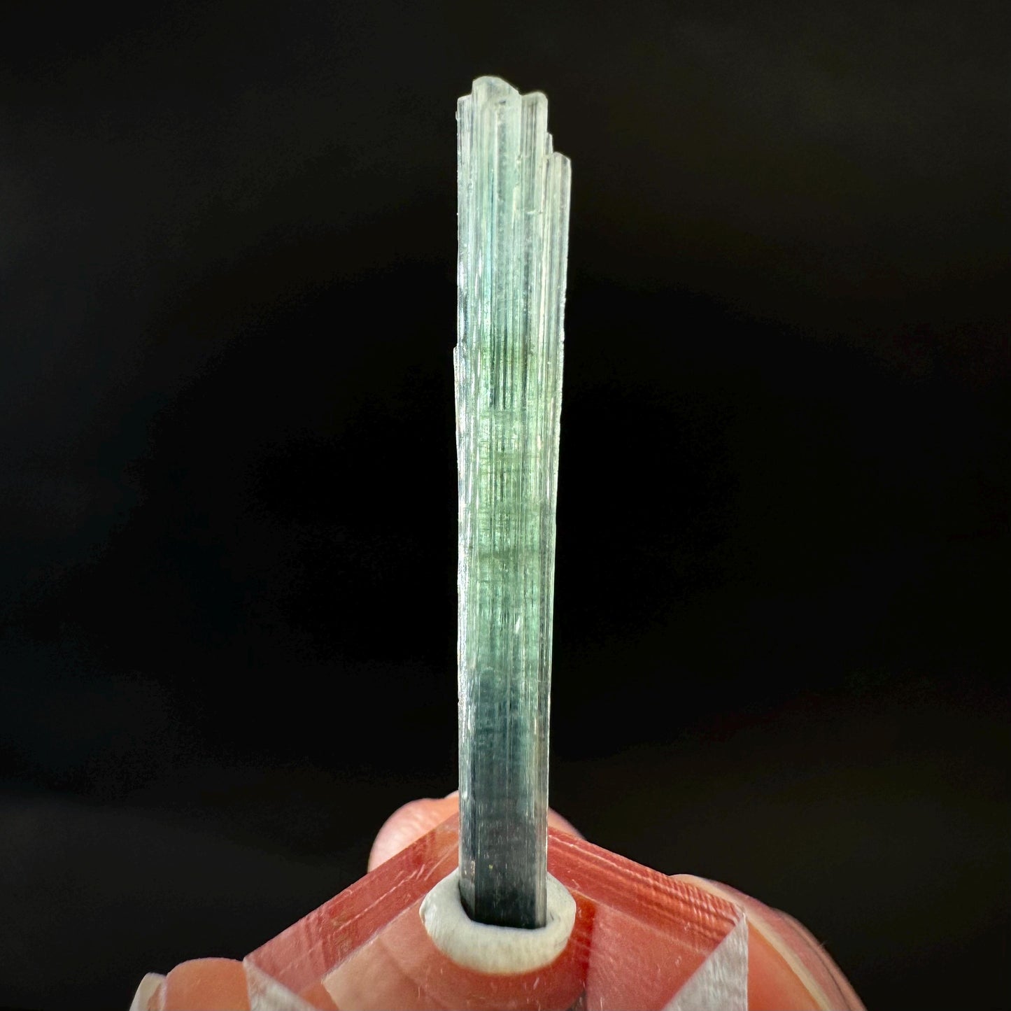 Indicolite Tourmaline Crystal | Natural Blue-Green Mineral Specimen from Pakistan