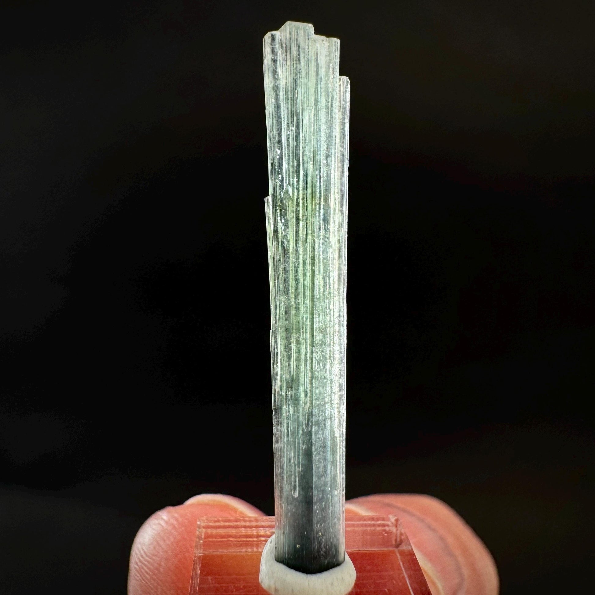 Indicolite Tourmaline Crystal | Natural Blue-Green Mineral Specimen from Pakistan