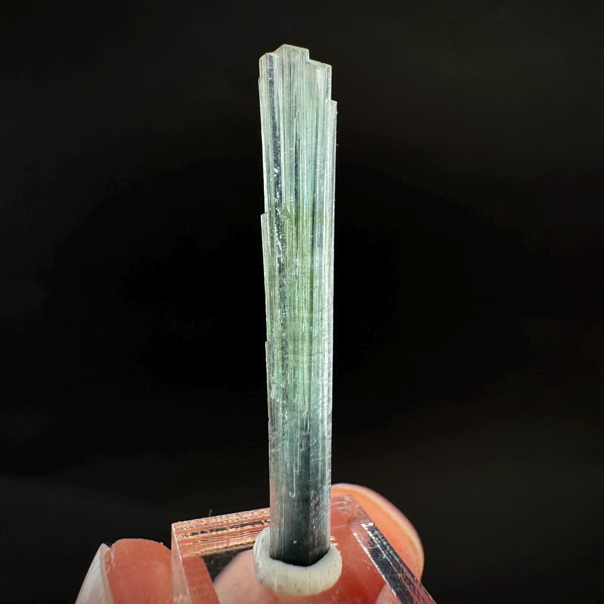 Indicolite Tourmaline Crystal | Natural Blue-Green Mineral Specimen from Pakistan